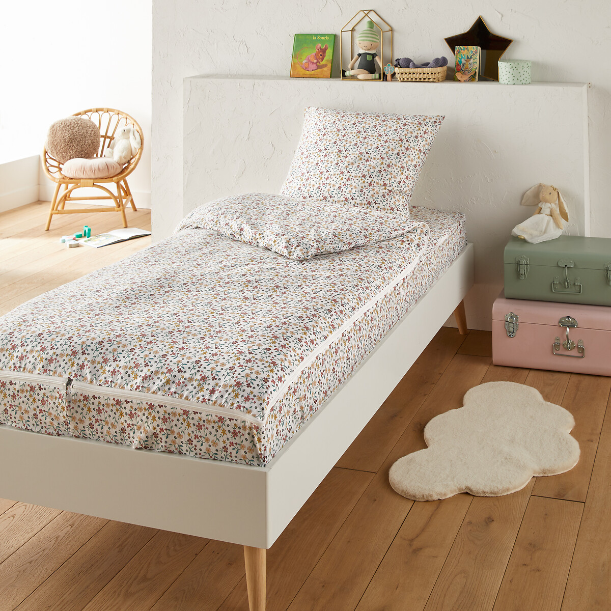 Jane Floral 100% Cotton Bed Set without Duvet