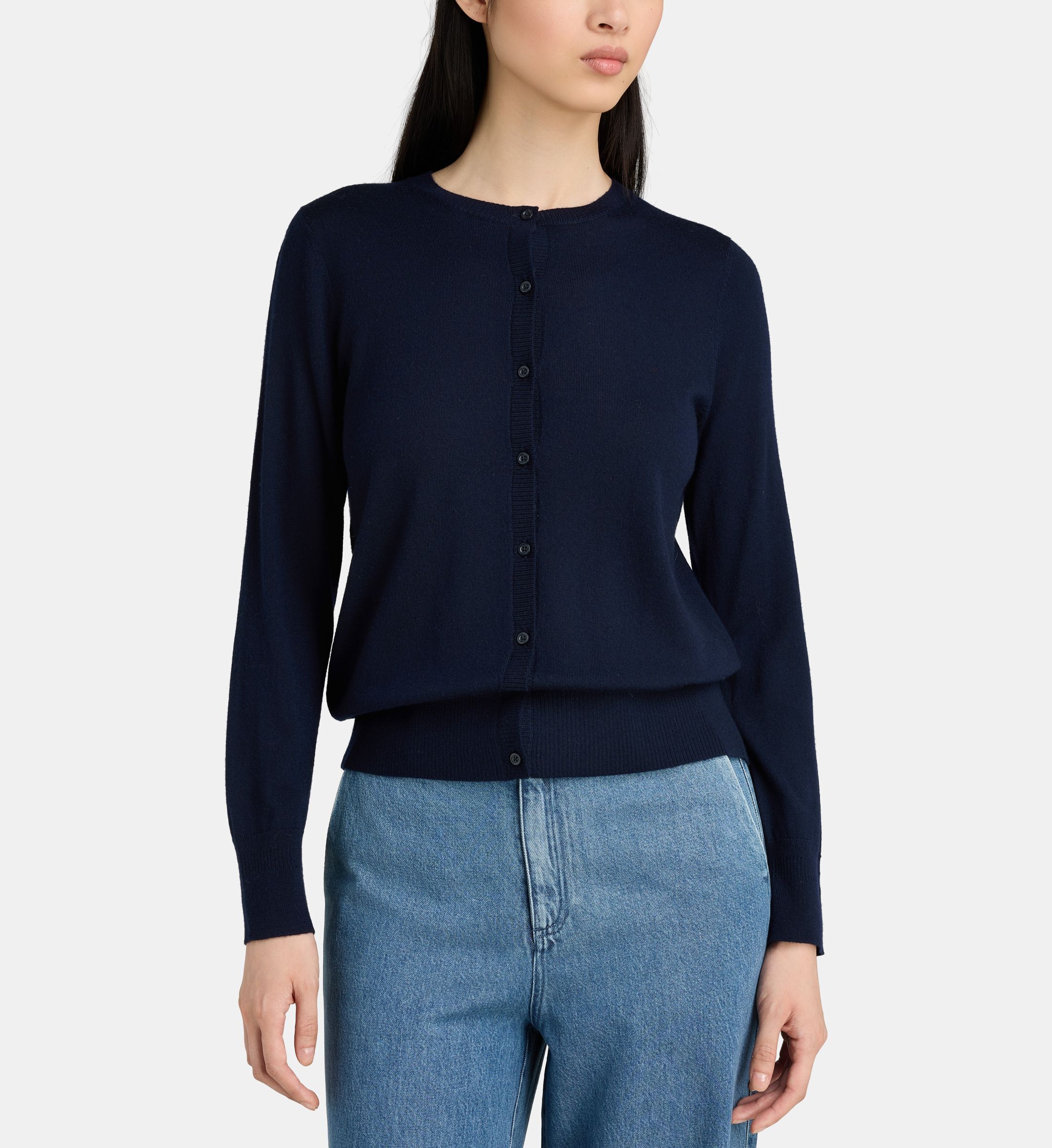 Gilet uni lotti en laine mérinos, JODHPUR