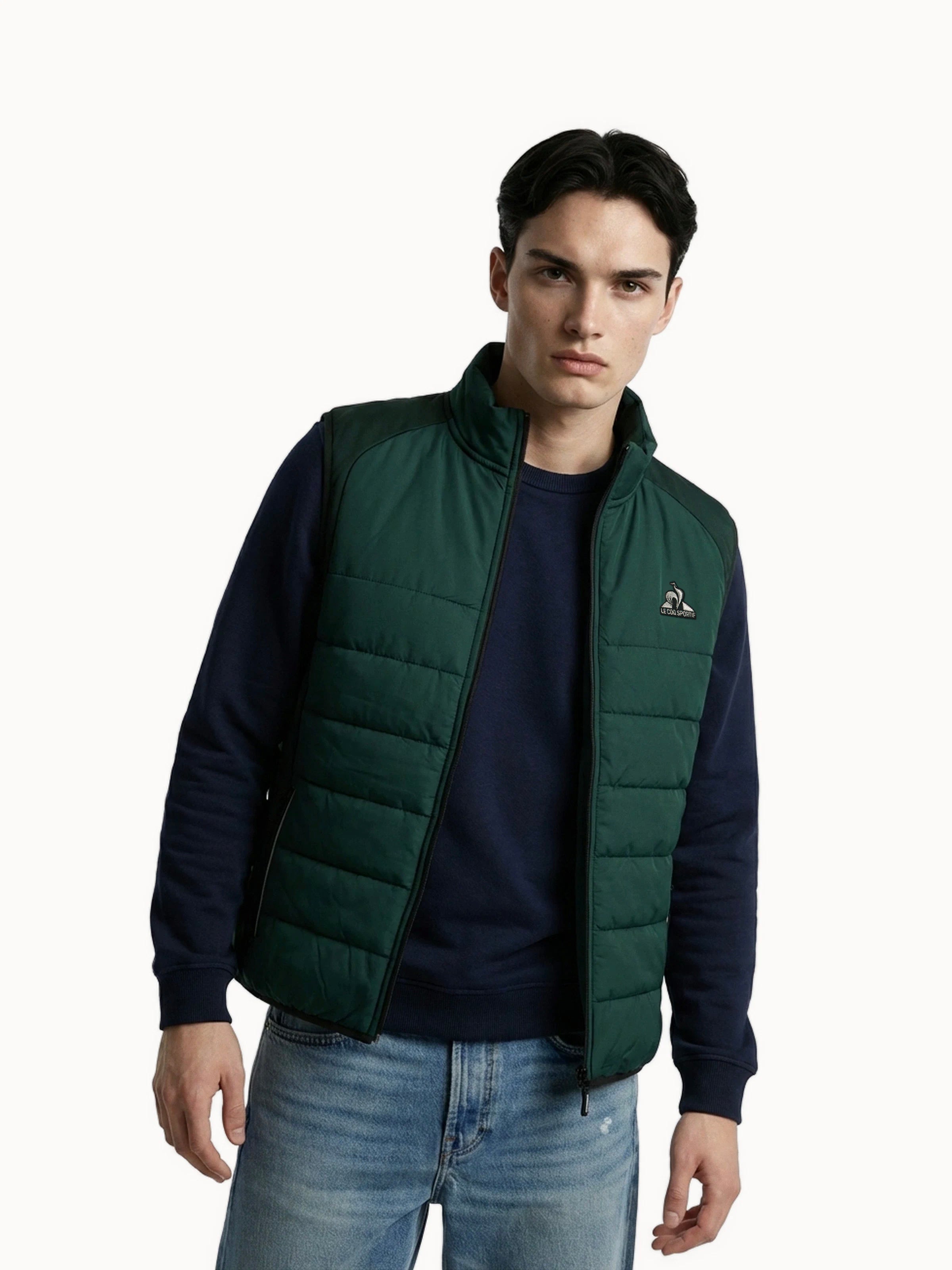 Doudoune sans manches déperlante matelassée Hybride, LE COQ SPORTIF