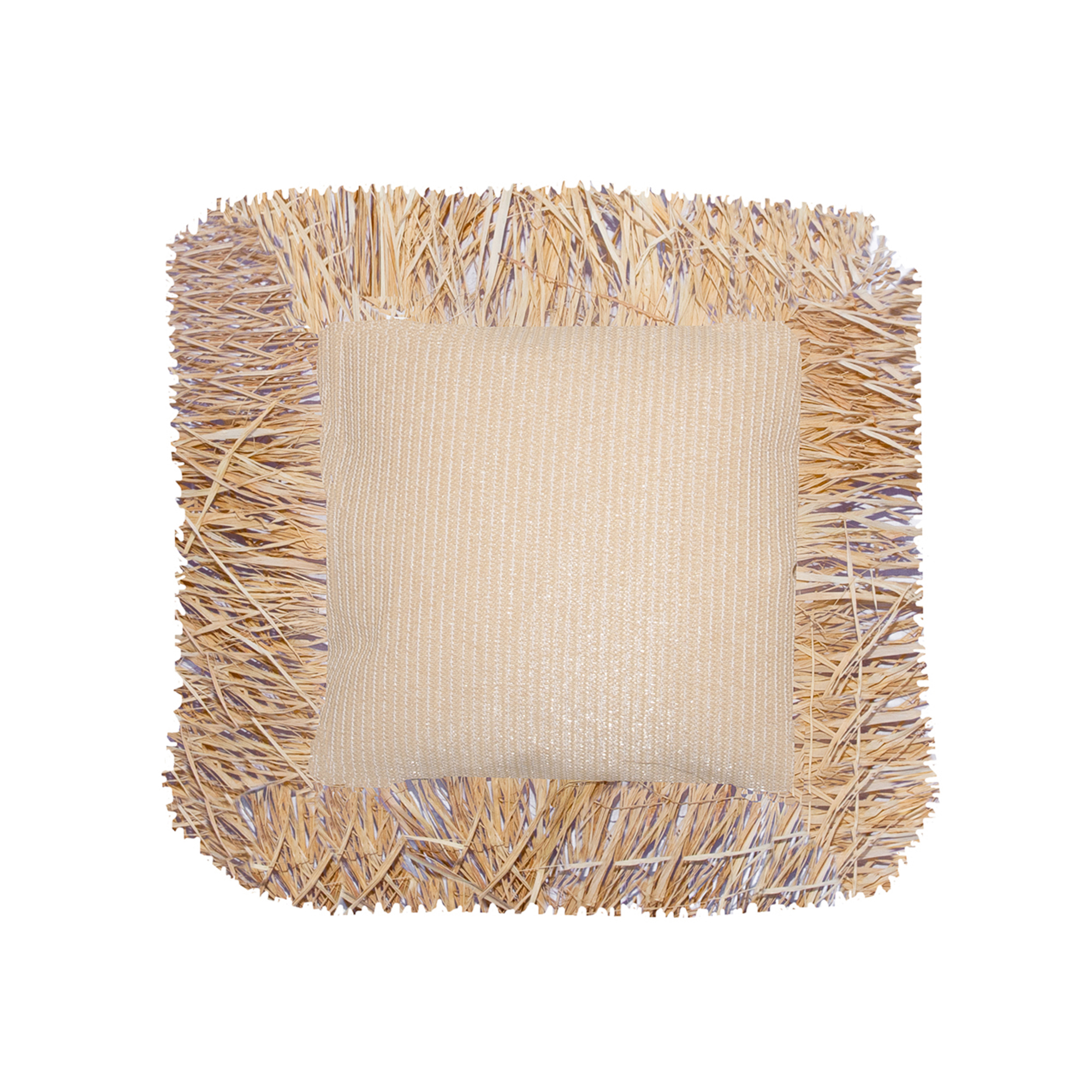 Coussin extérieur carré à frange, MX HOME