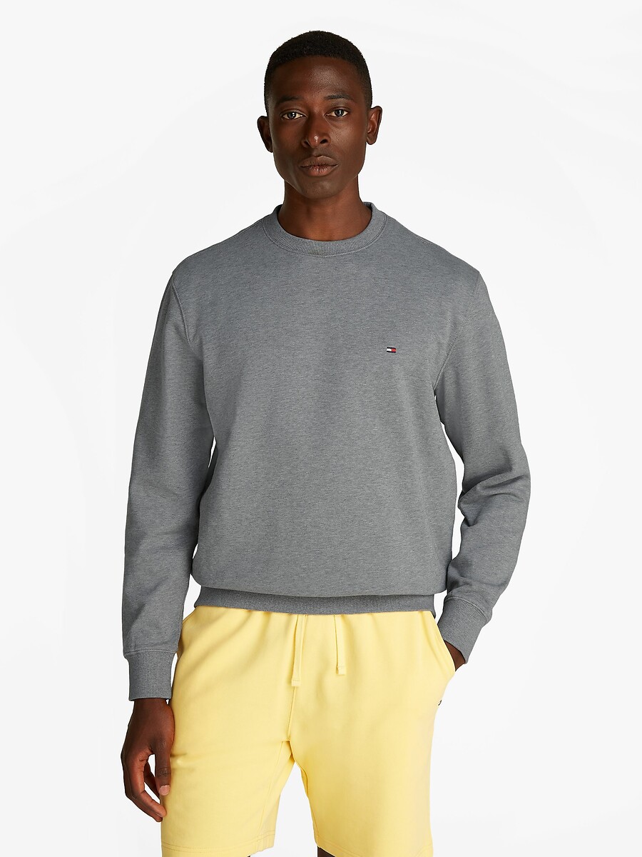 Sudadera de felpa con bandera bordada, TOMMY HILFIGER