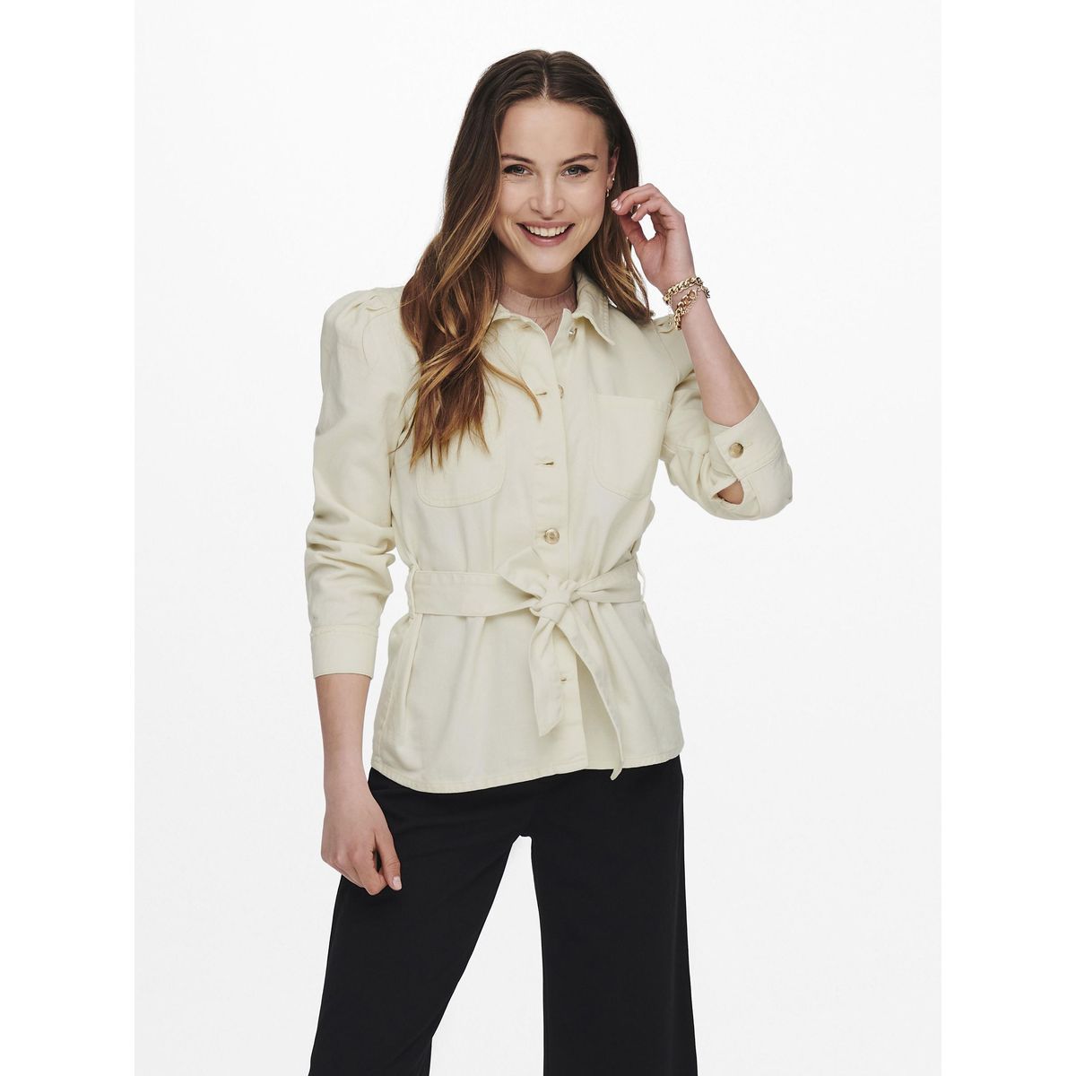 Veste jean femme ceinture La Redoute