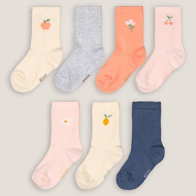 Pack of 7 Pairs of Socks in Cotton Mix LA REDOUTE COLLECTIONS