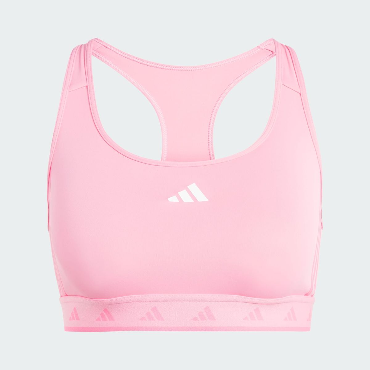 Brassière de training powerreact hyperglam color pop maintien moyen bliss  pink / lucid pink Adidas Performance