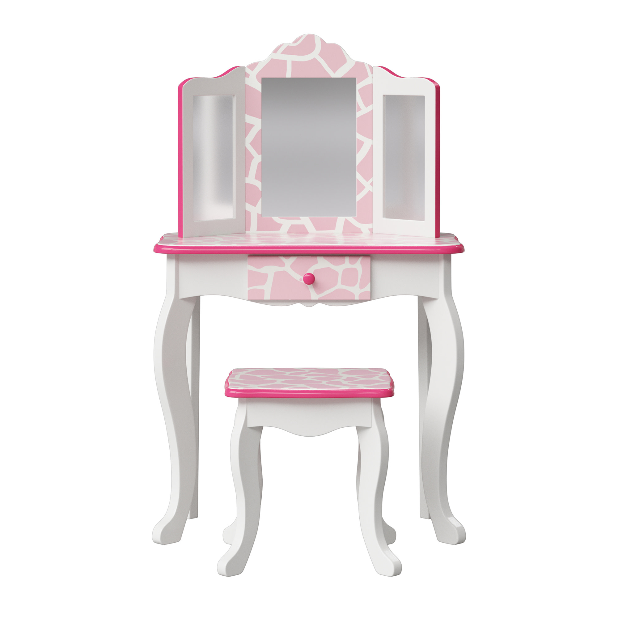 Coiffeuse Tabouret Enfant Bois FASHION PRINTS, TEAMSON KIDS