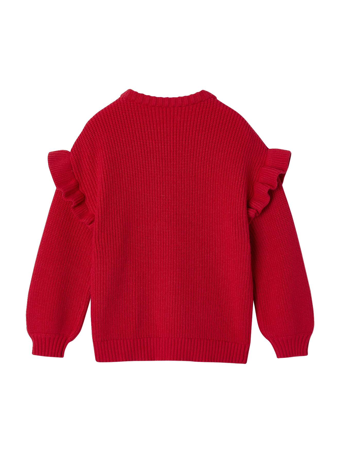 VERTBAUDET Pull Manches Volantées Fille – Vert Amande – 14 Ans – Style Girly Tendance