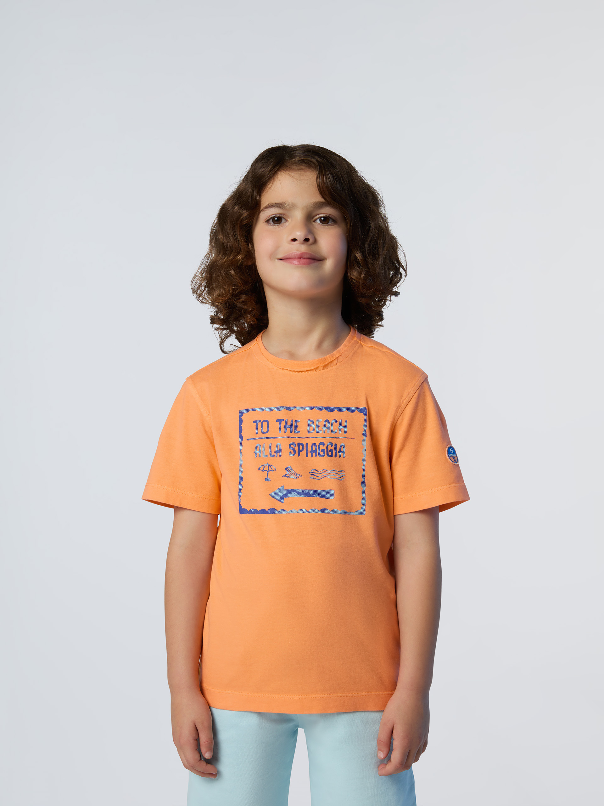 T-shirt avec imprimé plage, NORTH SAILS