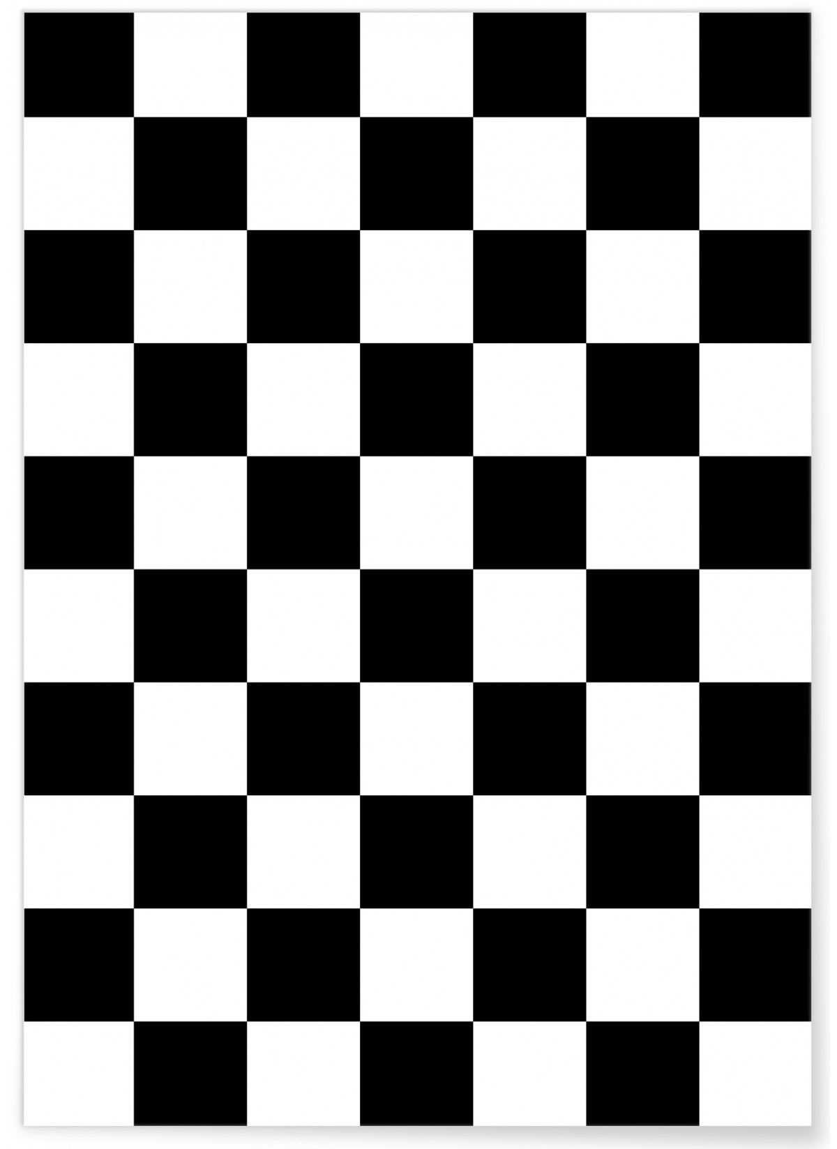 Affiche Damier Noir, L'AFFICHERIE
