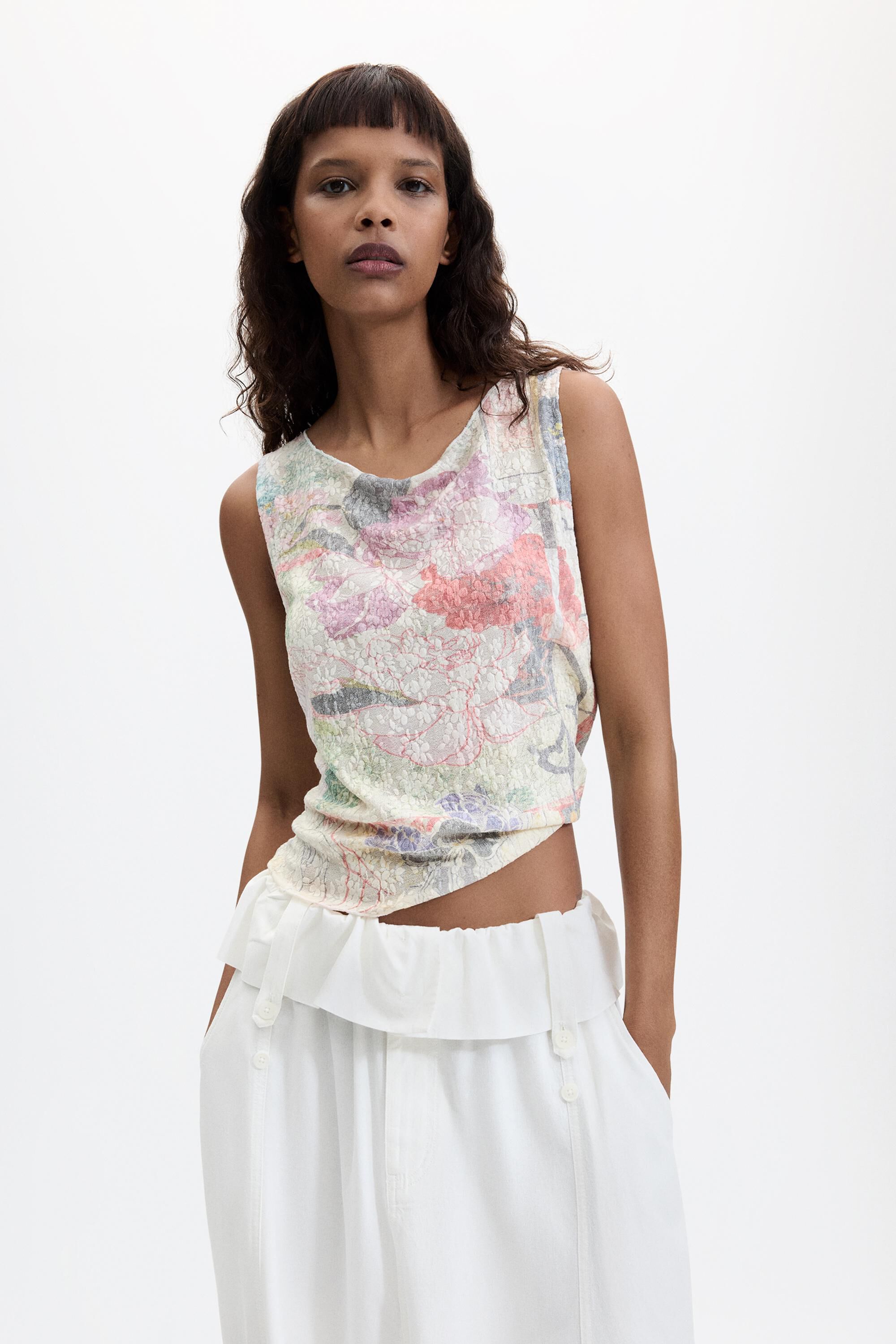 Débardeur imprimé, DESIGUAL
