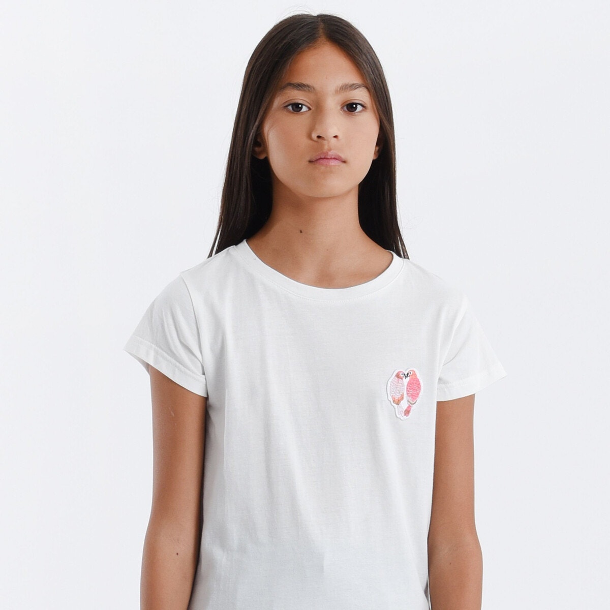 T shirt manches courtes blanc Molly Bracken Girl La Redoute