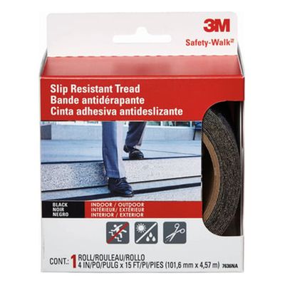 Bande Antidérapante Safety-walk Intérieur/extérieur Noir 101,6mm X 4,5m 3M