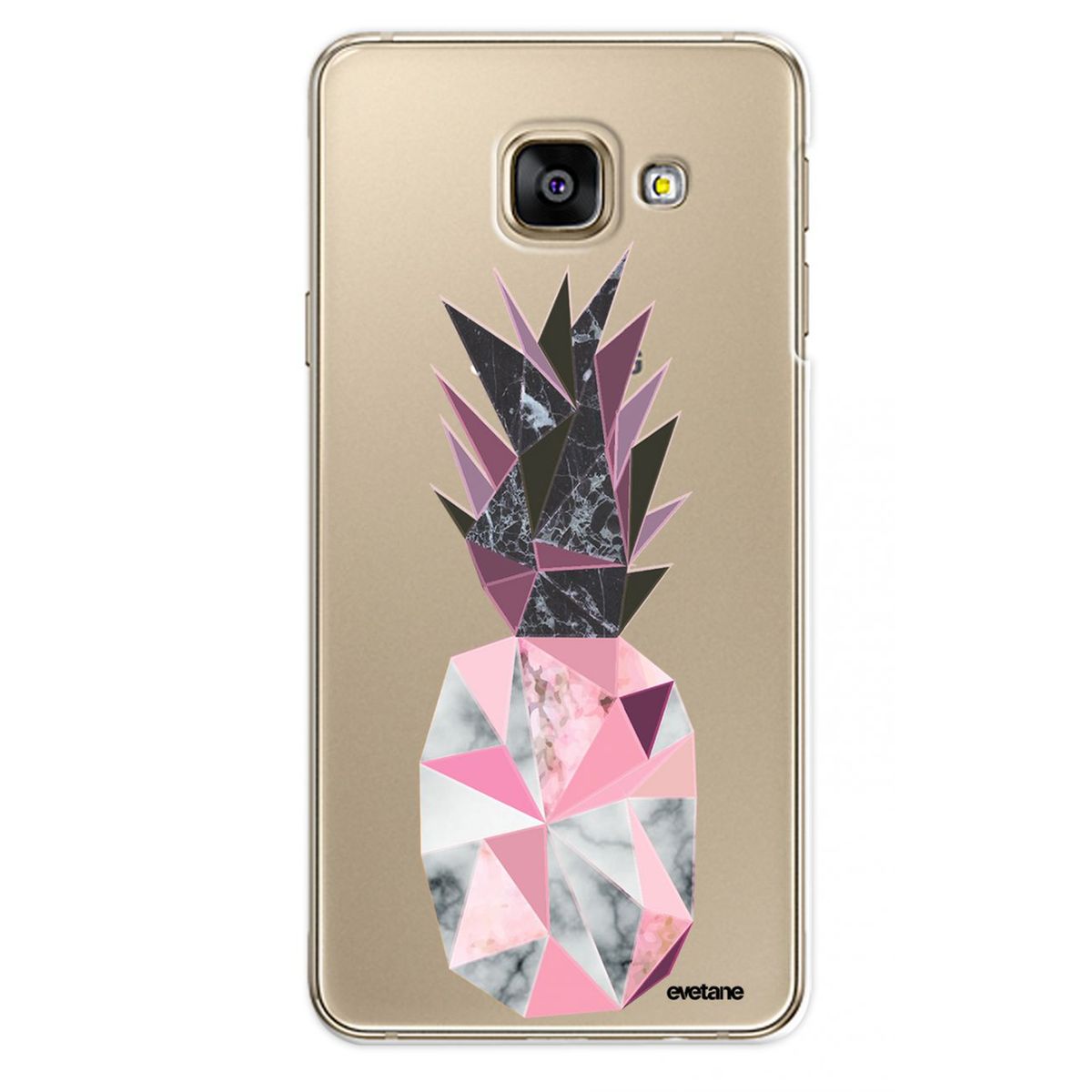 Coque Galaxy Note 9 Summer ananas tropical jungle fleur rose