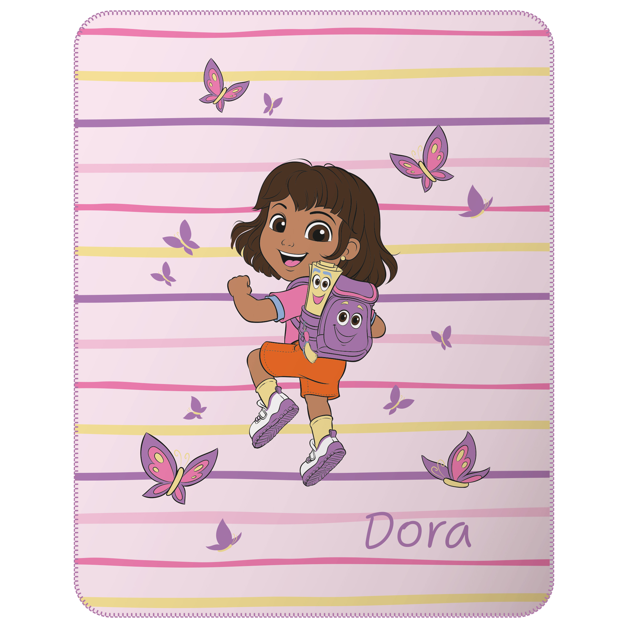 Plaid polaire imprimé, DORA AILE, OMYDREAM