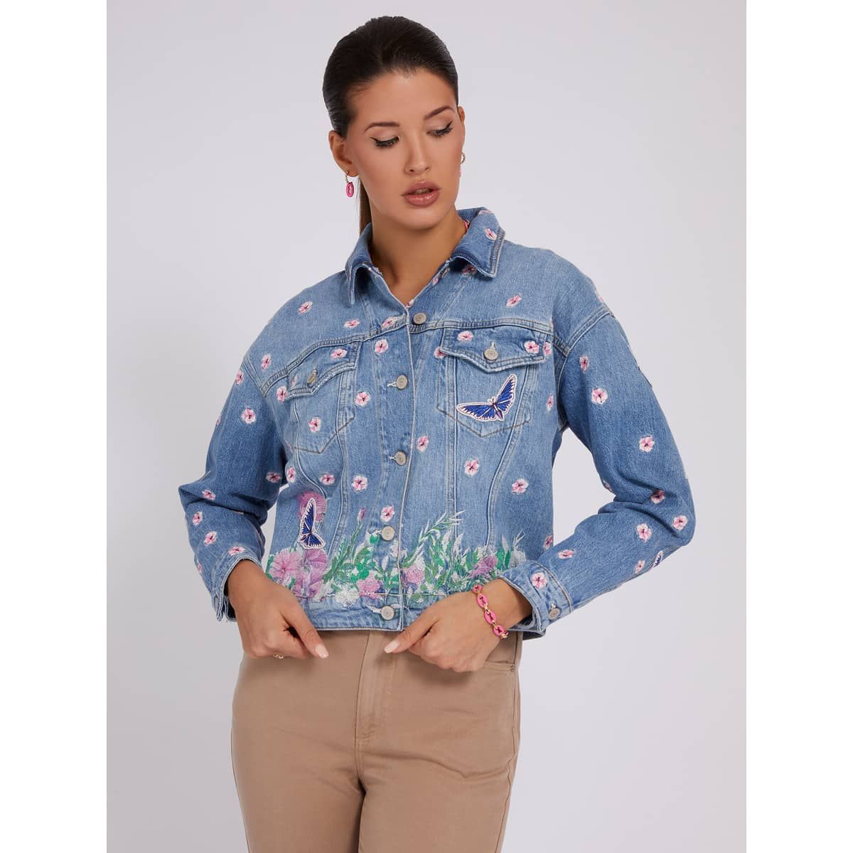 Blouson jean femme brod La Redoute