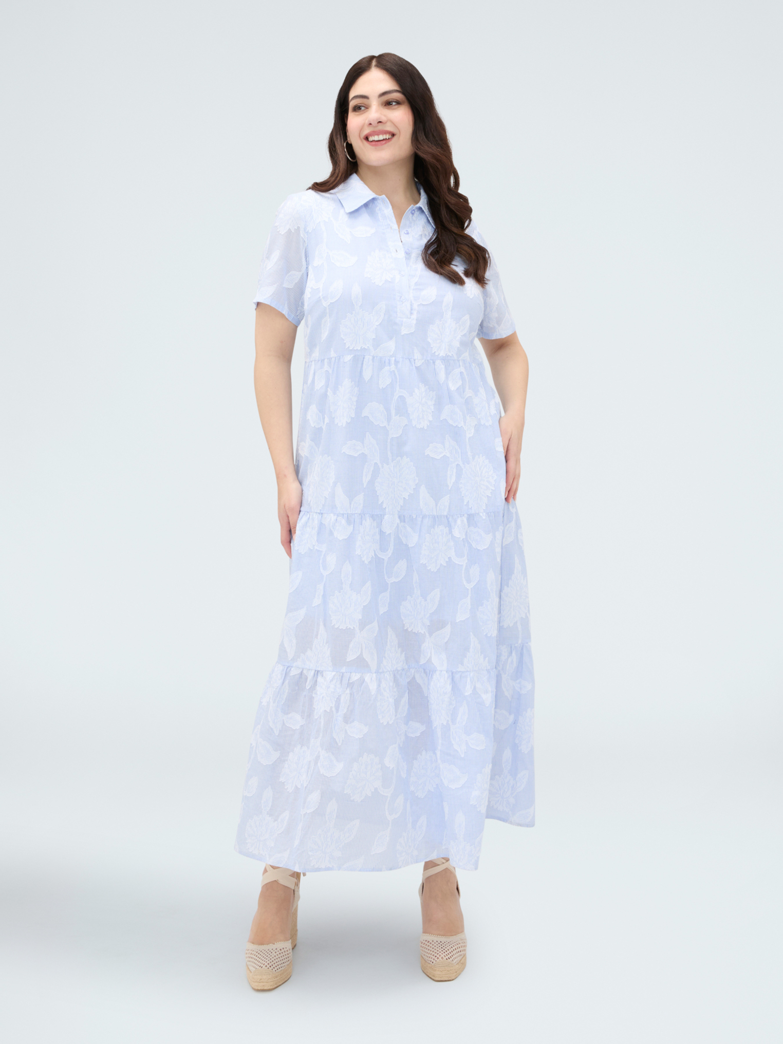 Robe longue chemise, FIORELLA RUBINO