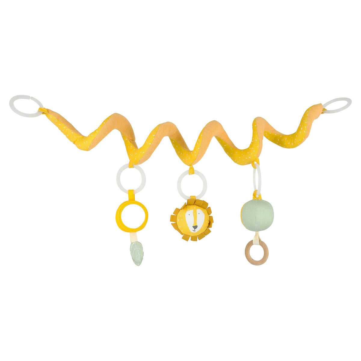 Spirale D'activité Lion Avec Hochets Pour Bébé - Éveil Sensoriel, Pour Berceau, Poussette, Hamac - 8