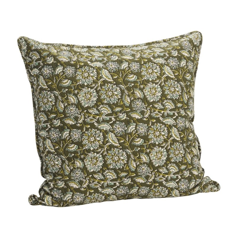 Grande housse coussin coton fleurs, MADAM STOLTZ