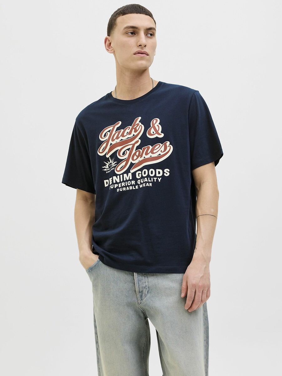T-shirt col rond, JACK & JONES