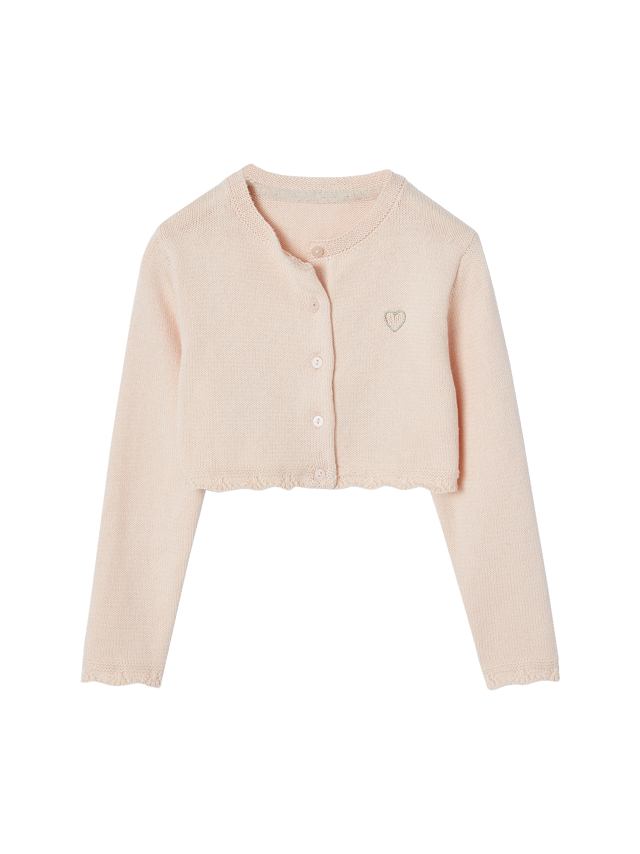INEXTENSO Gilet boléro blanc en coton bébé fille pas cher