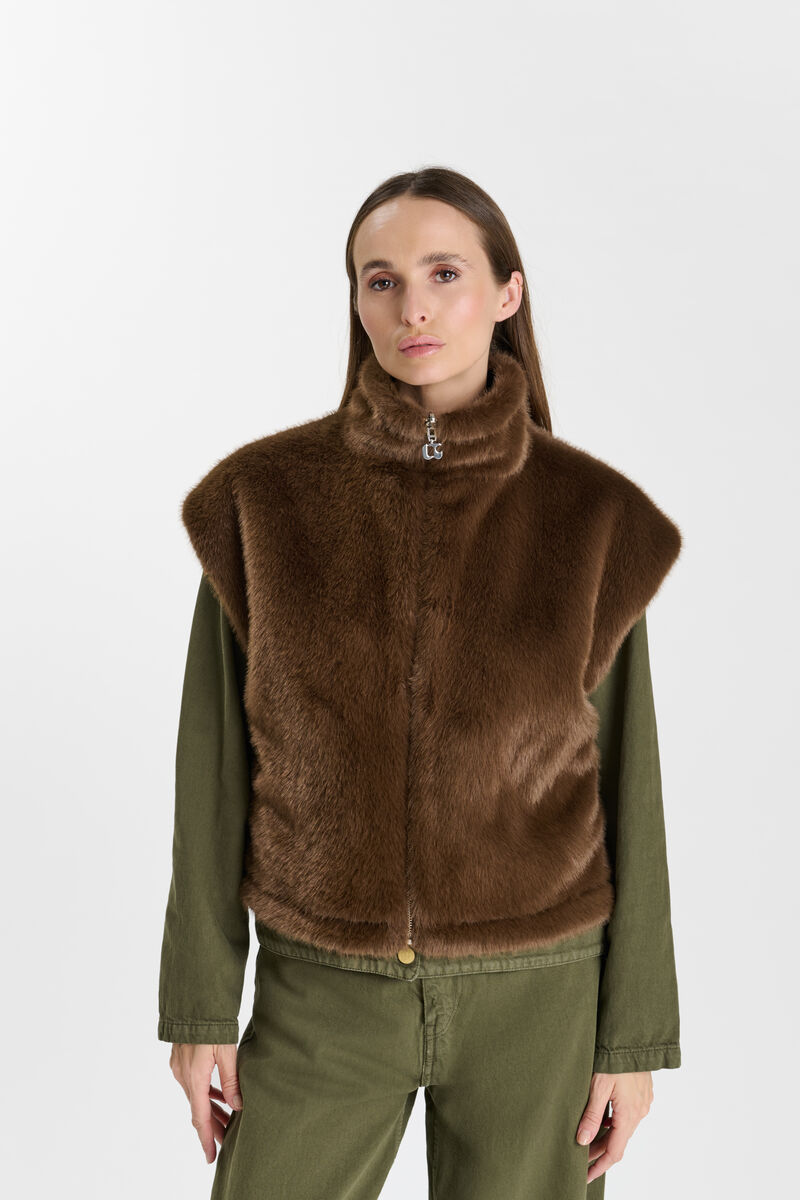 Veste sans manches FAUVE, LE TEMPS DES CERISES