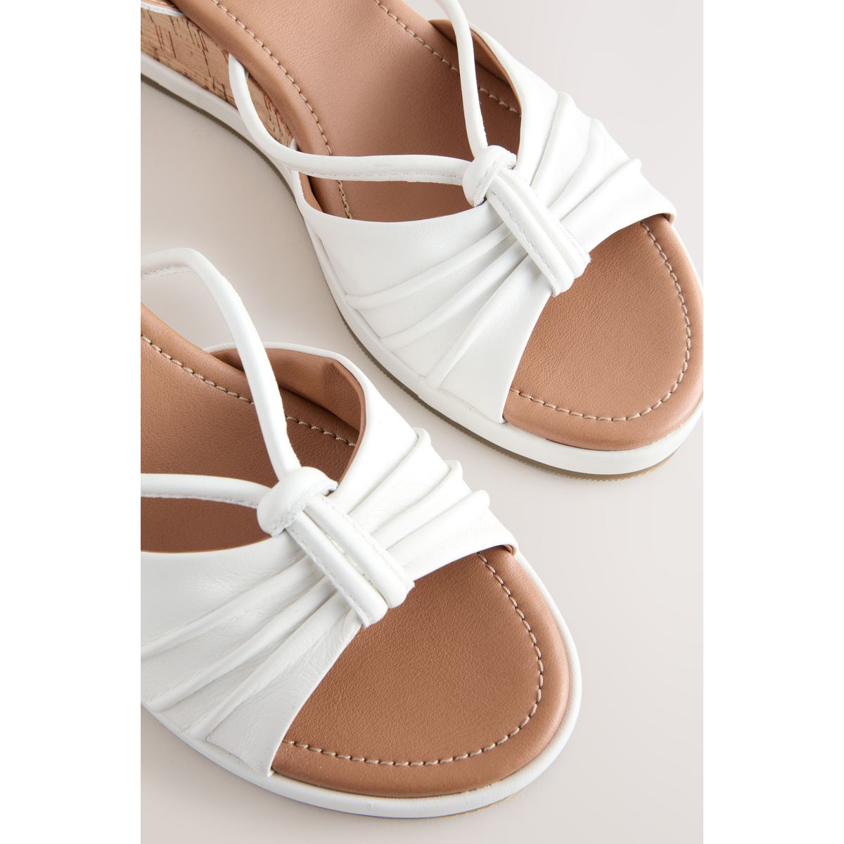 Chaussures à semelle en liège cuir, NEXT