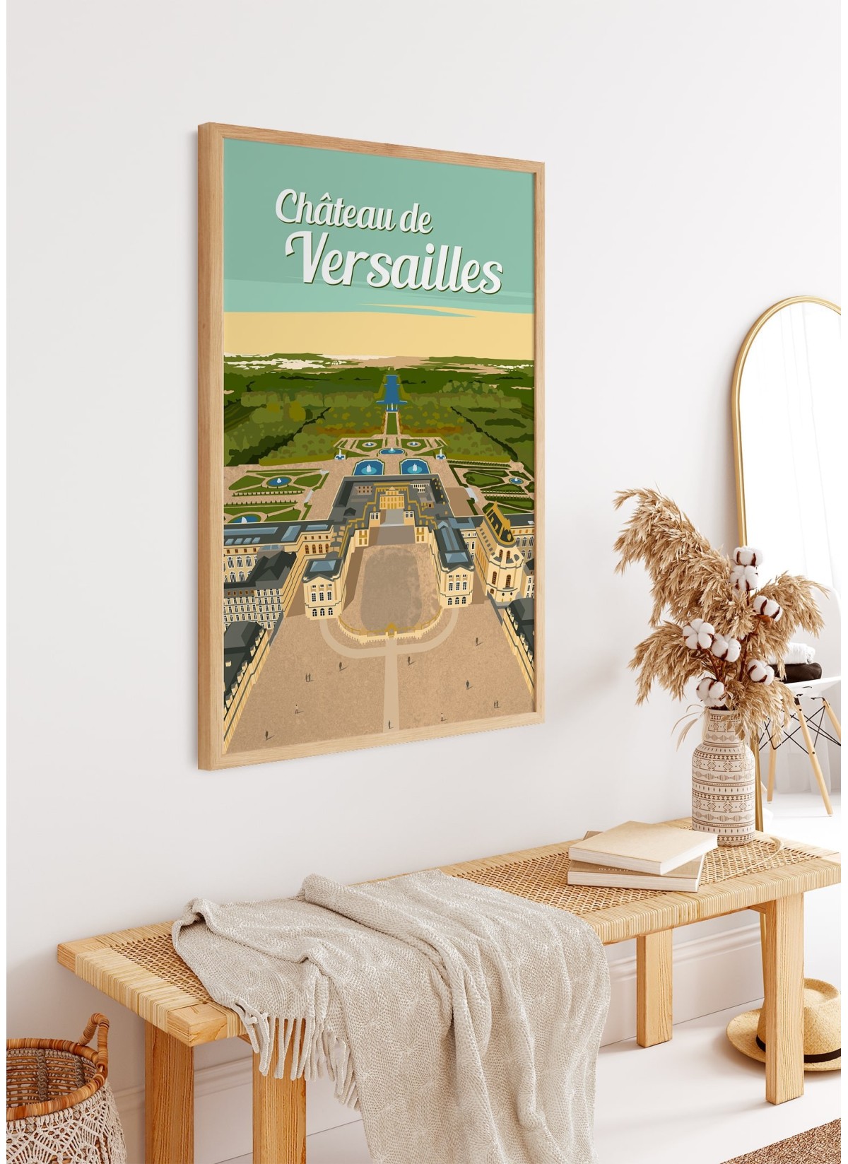 Affiche château de versailles Couleur blanc L'afficherie | La Redoute
