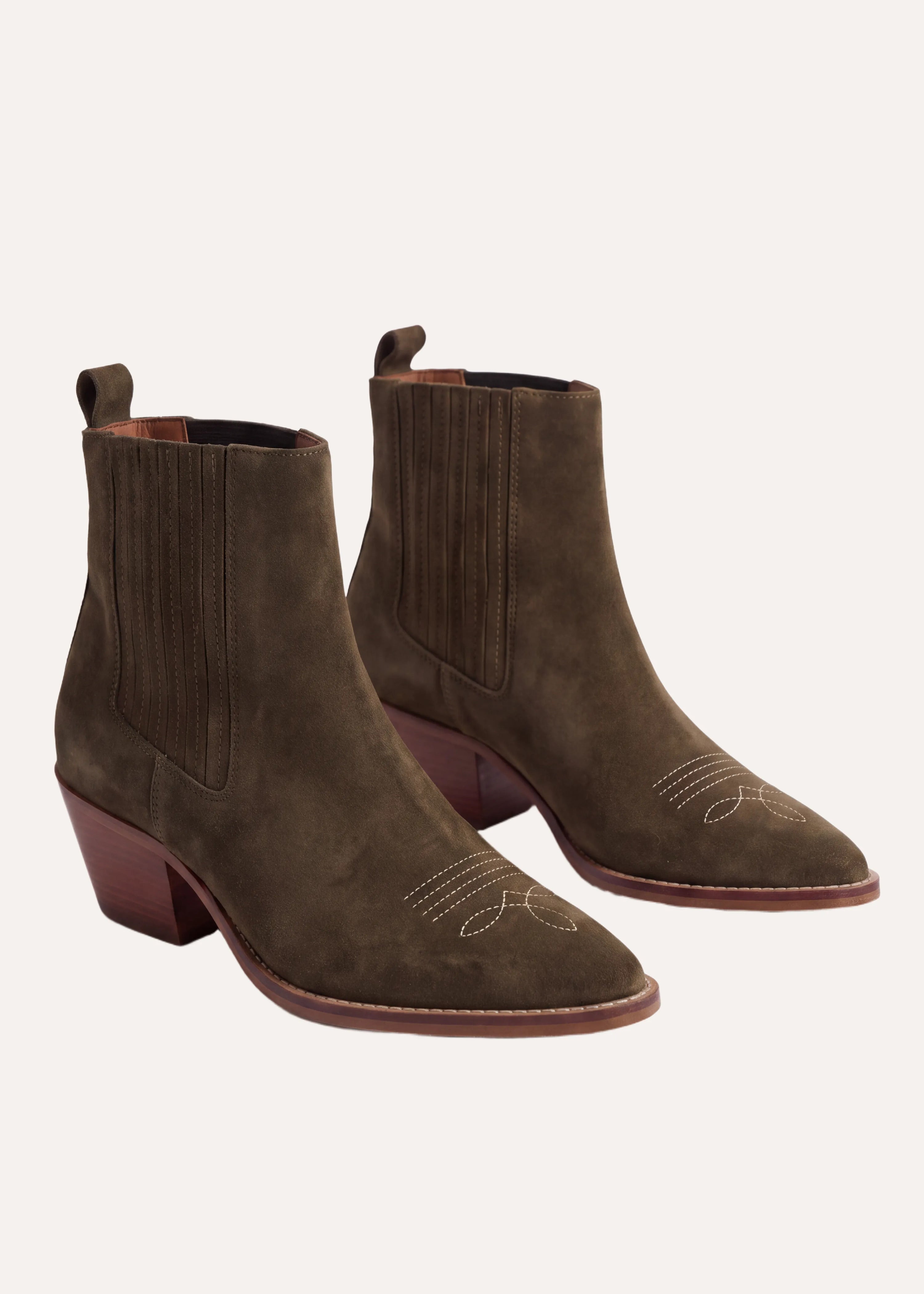 Bottines en cuir, LA FEE MARABOUTEE