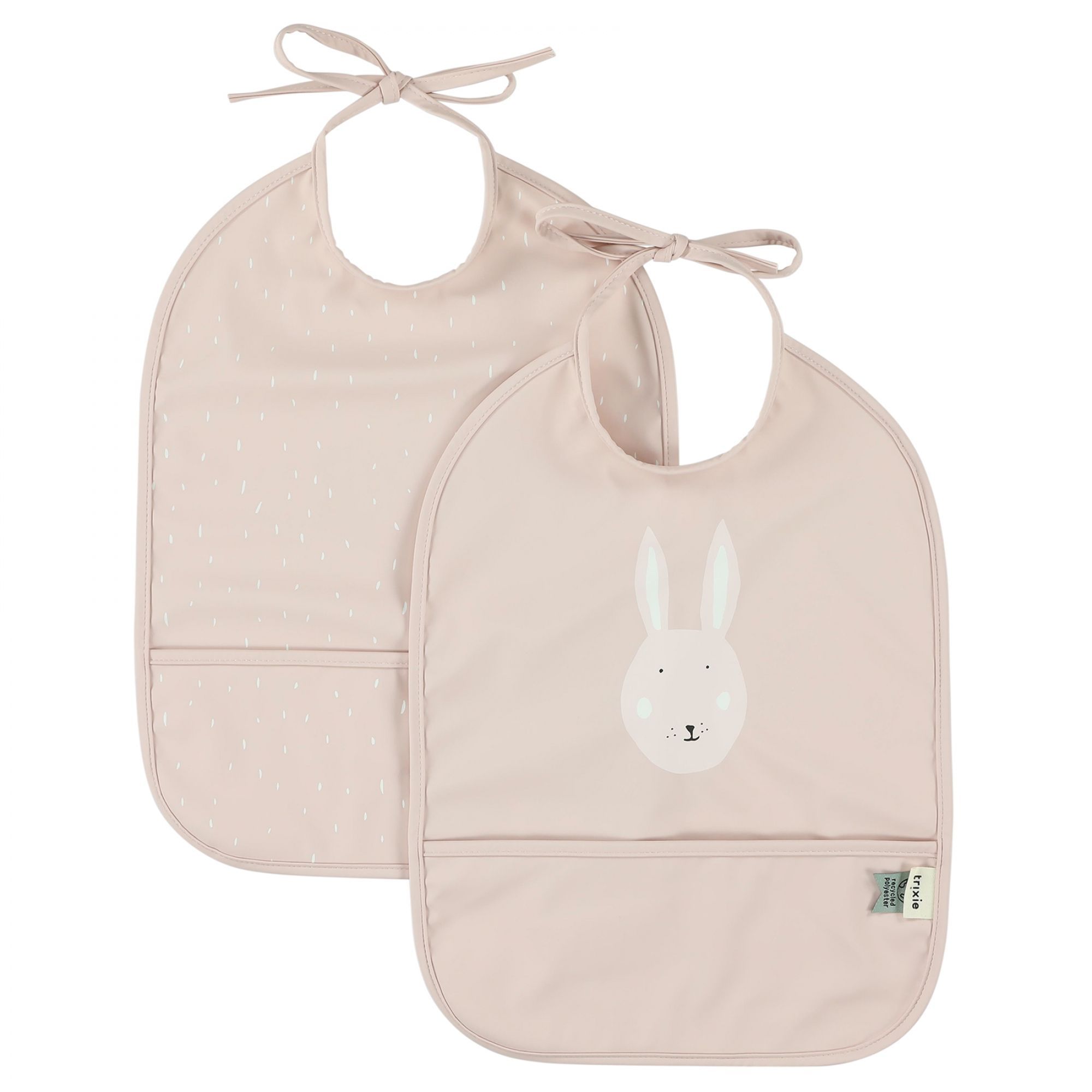 Lot de 2 bavoirs imperméables, TRIXIE