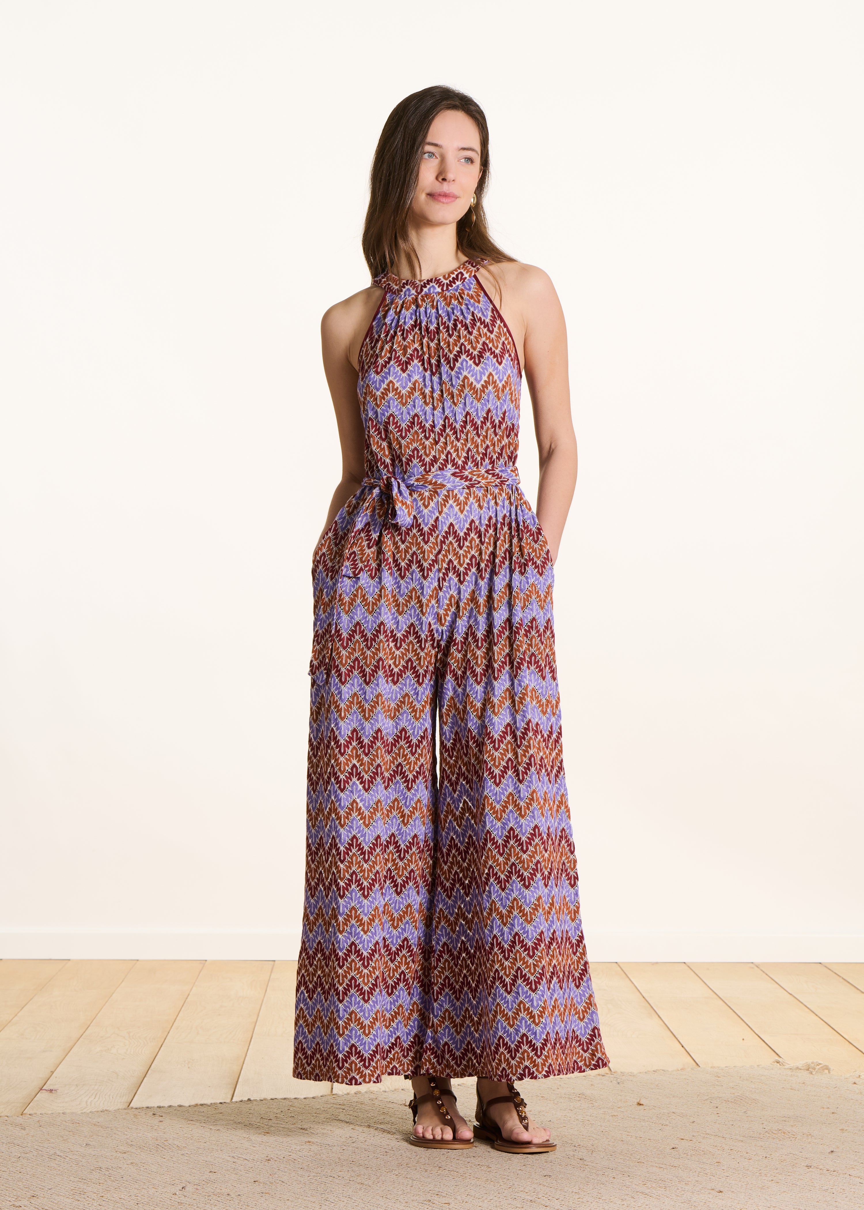 Combinaison sans manches en crochet multicolore, LA FEE MARABOUTEE
