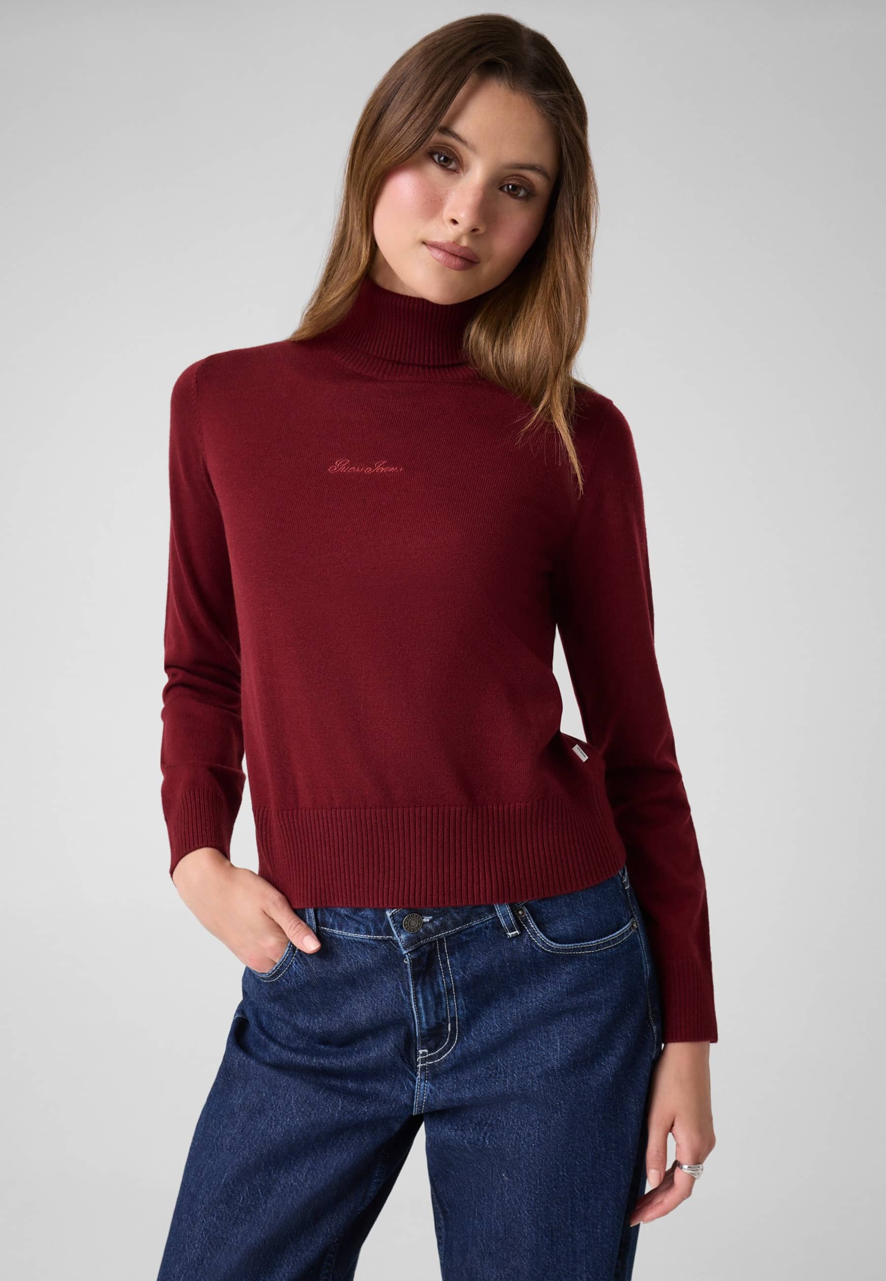 Pull En Laine Mélangée, GUESS JEANS
