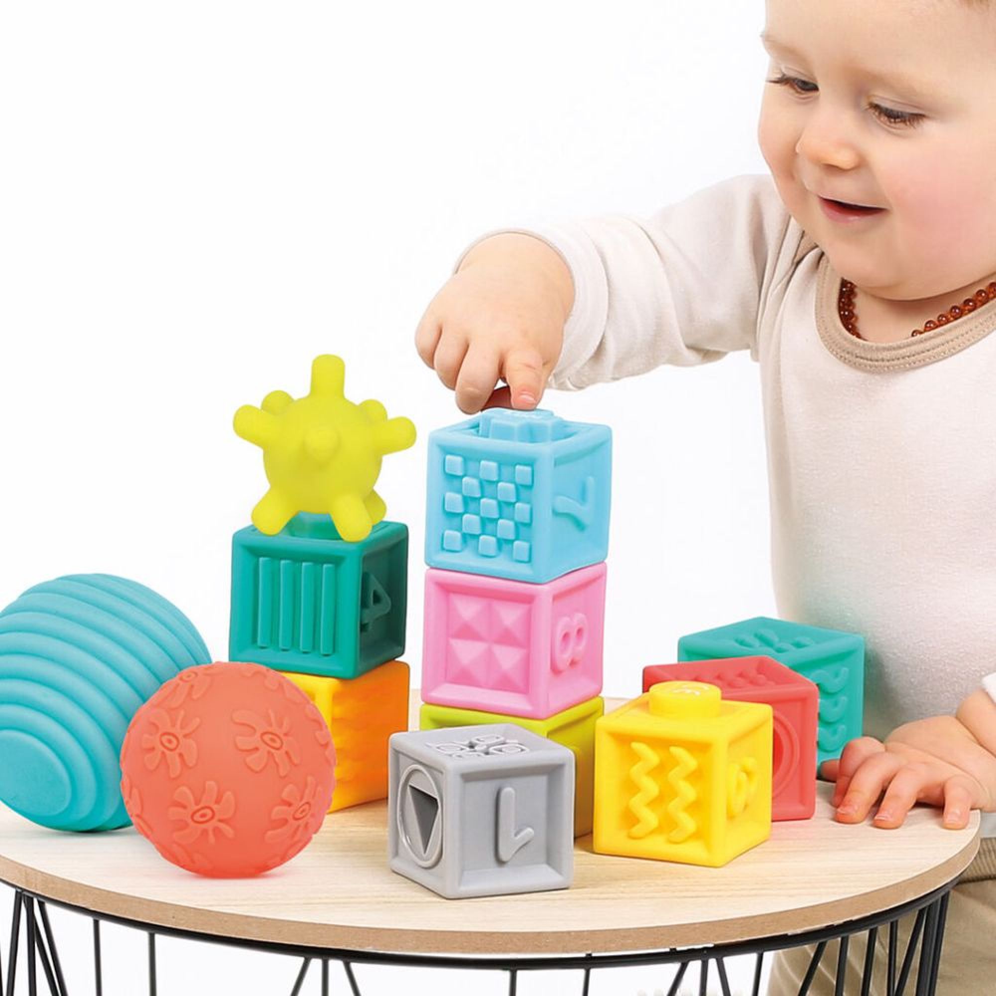 Set De 6 Balles Sensorielles Souples – Jouets Tactiles Pour Bébés, Textures Variées – Idéal Pour L’éveil Et Le Bain