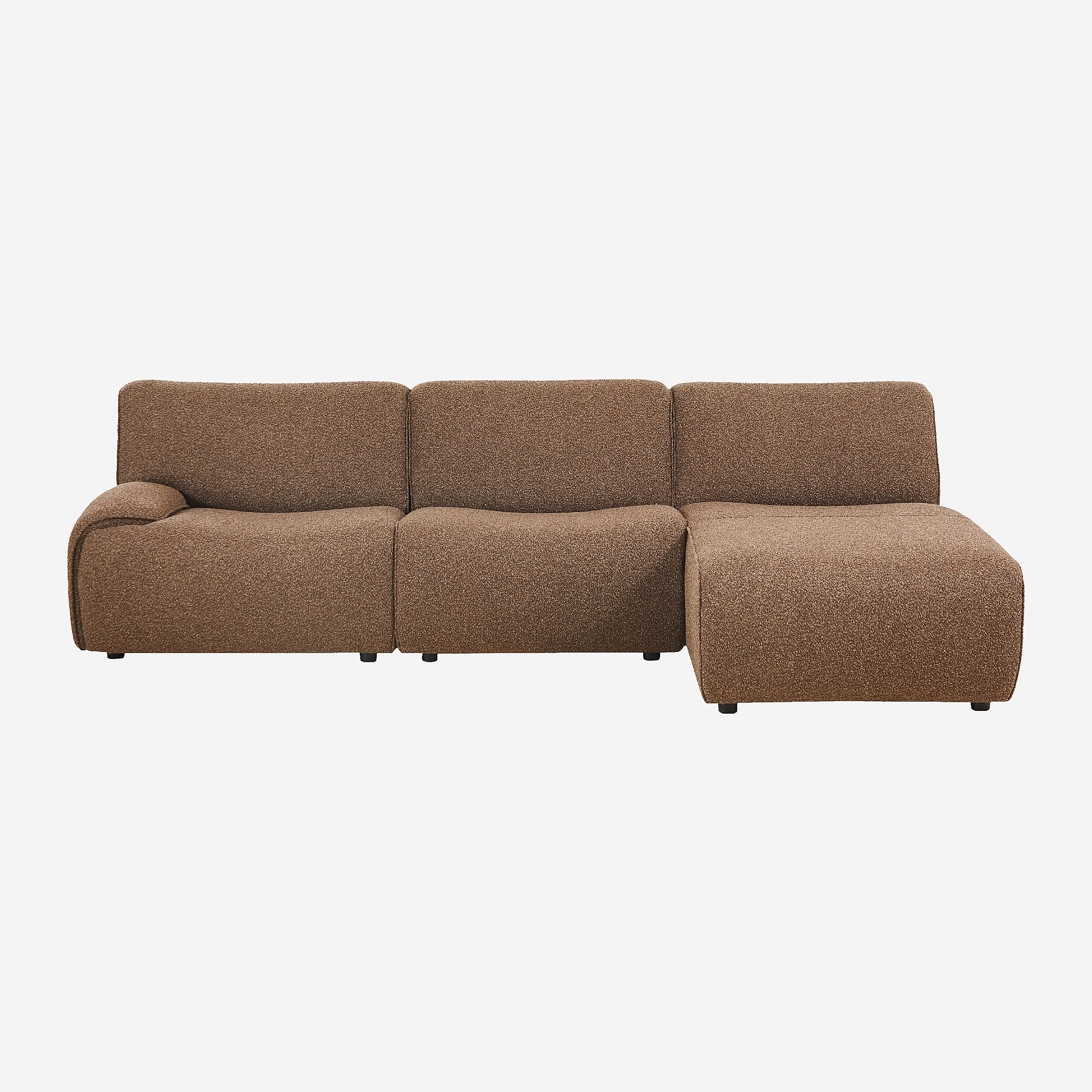 Canapé d'angle tissu, tissu AMAEL, HABITAT