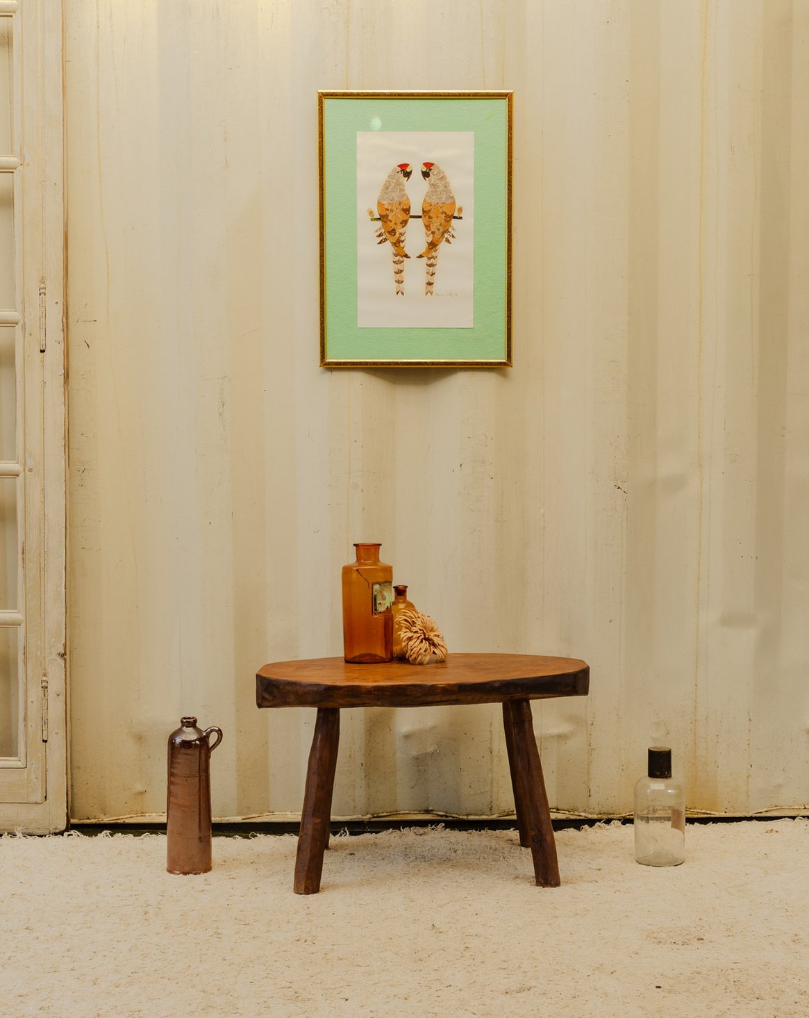 Table d'appoint en bois foncé Francine N°1698 - Bon état, DEBONGOUT