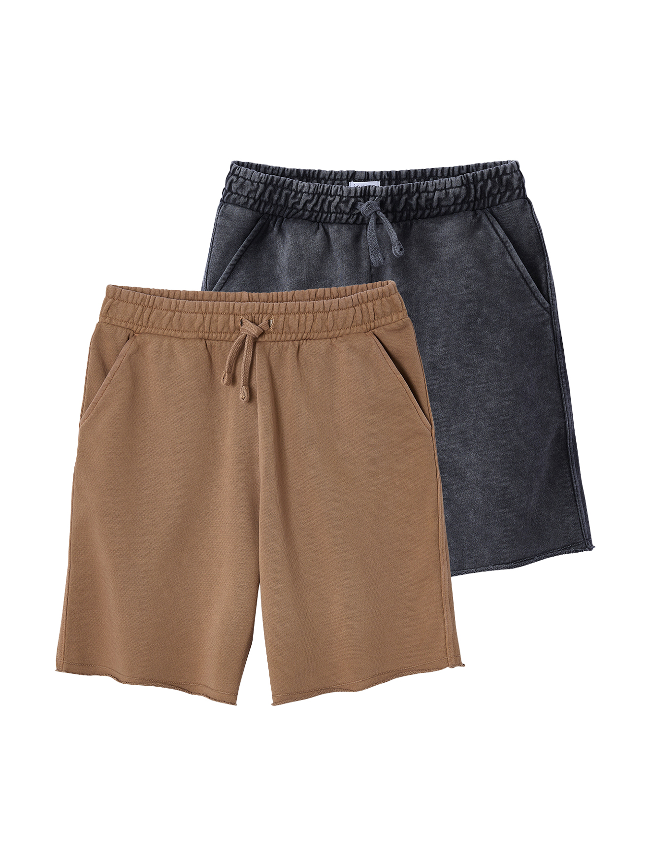 Lot de 2 bermudas effet délavé, JONEN