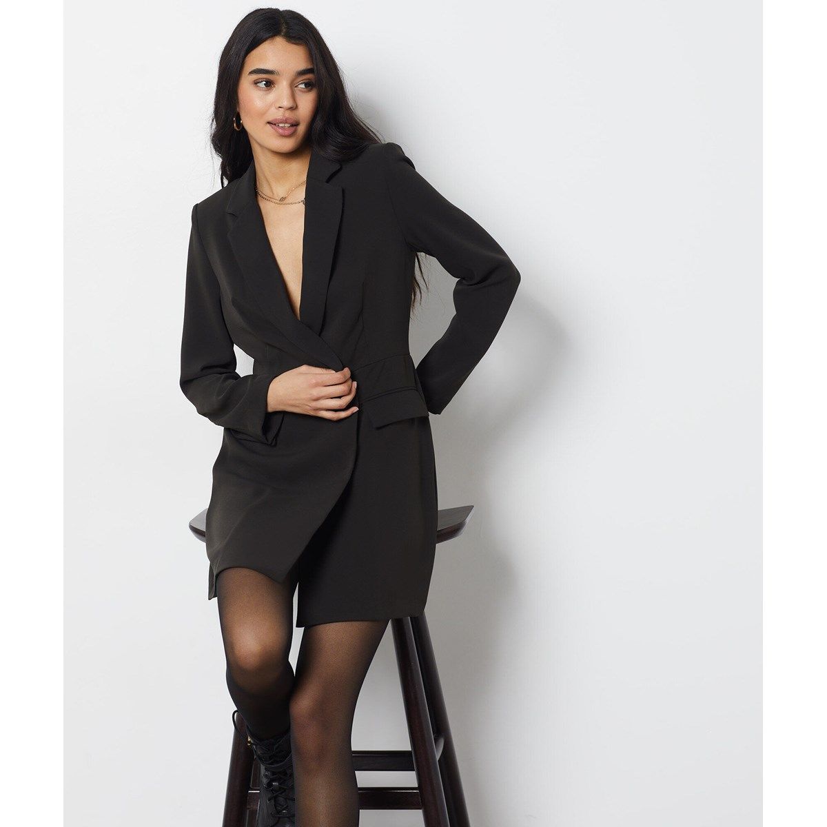 Robe tailleur noir hot sale