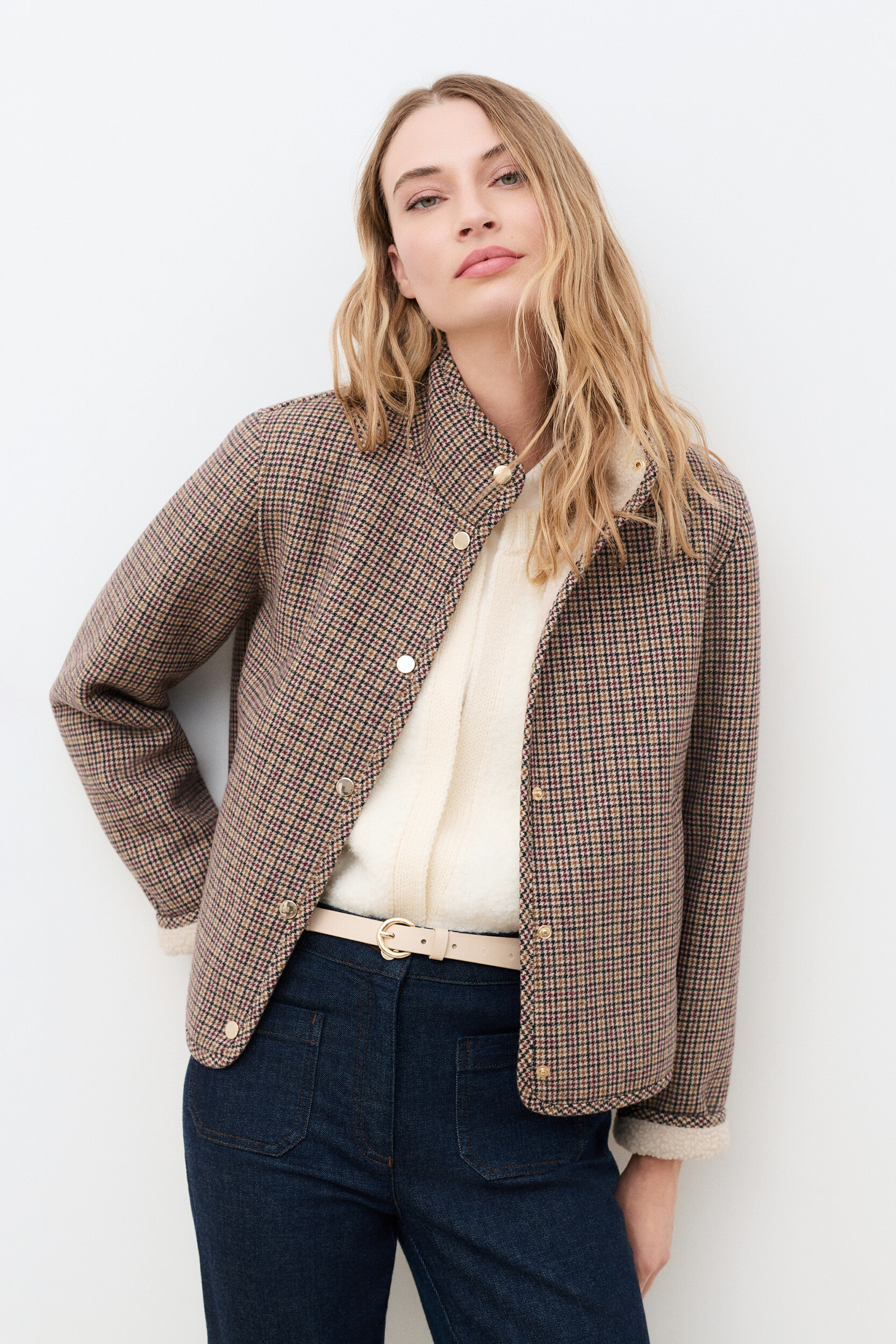 Manteau court droit col montant GYORK, CAROLL