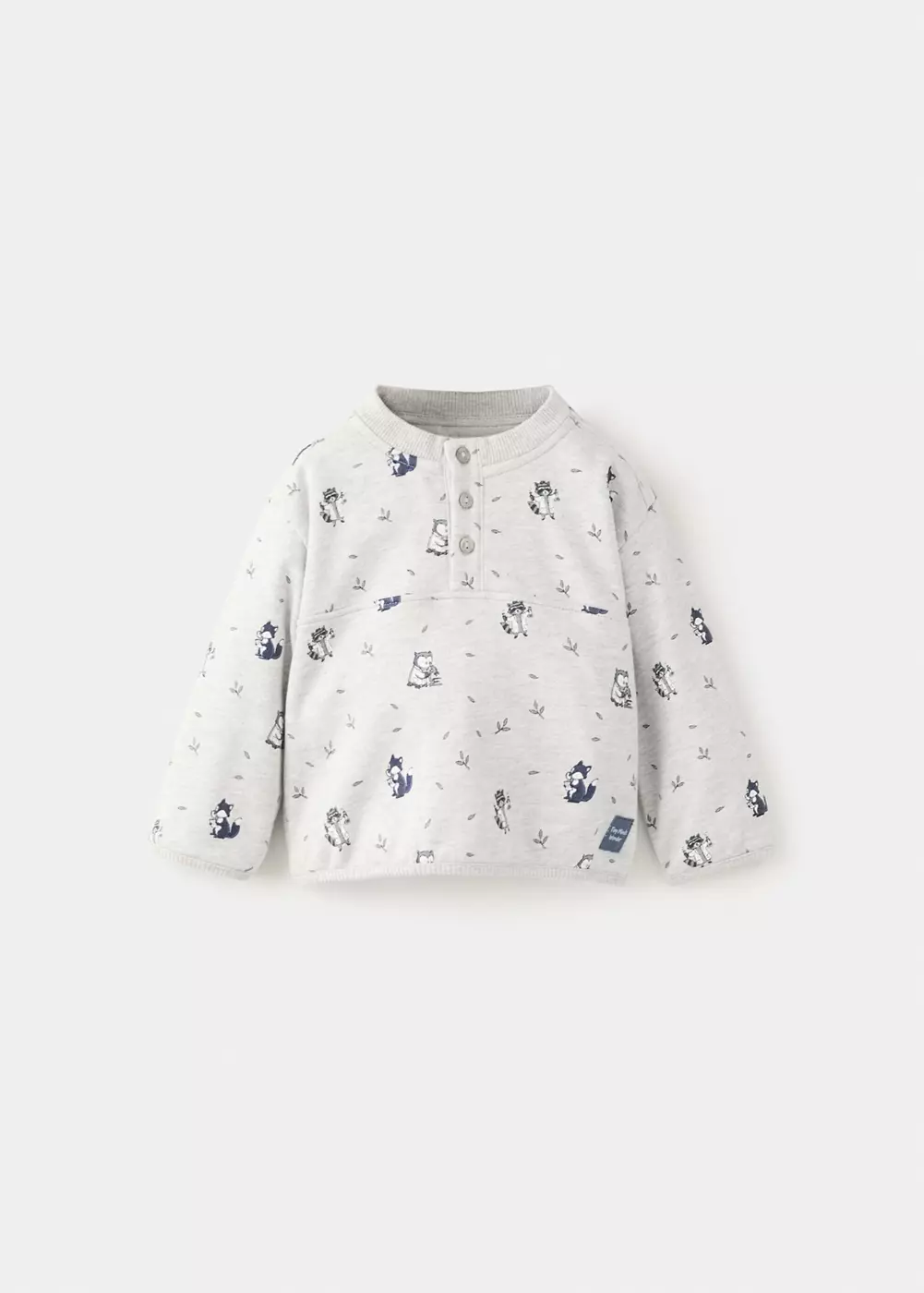 Sweat coton imprimé raton laveurs, MANGO BABY