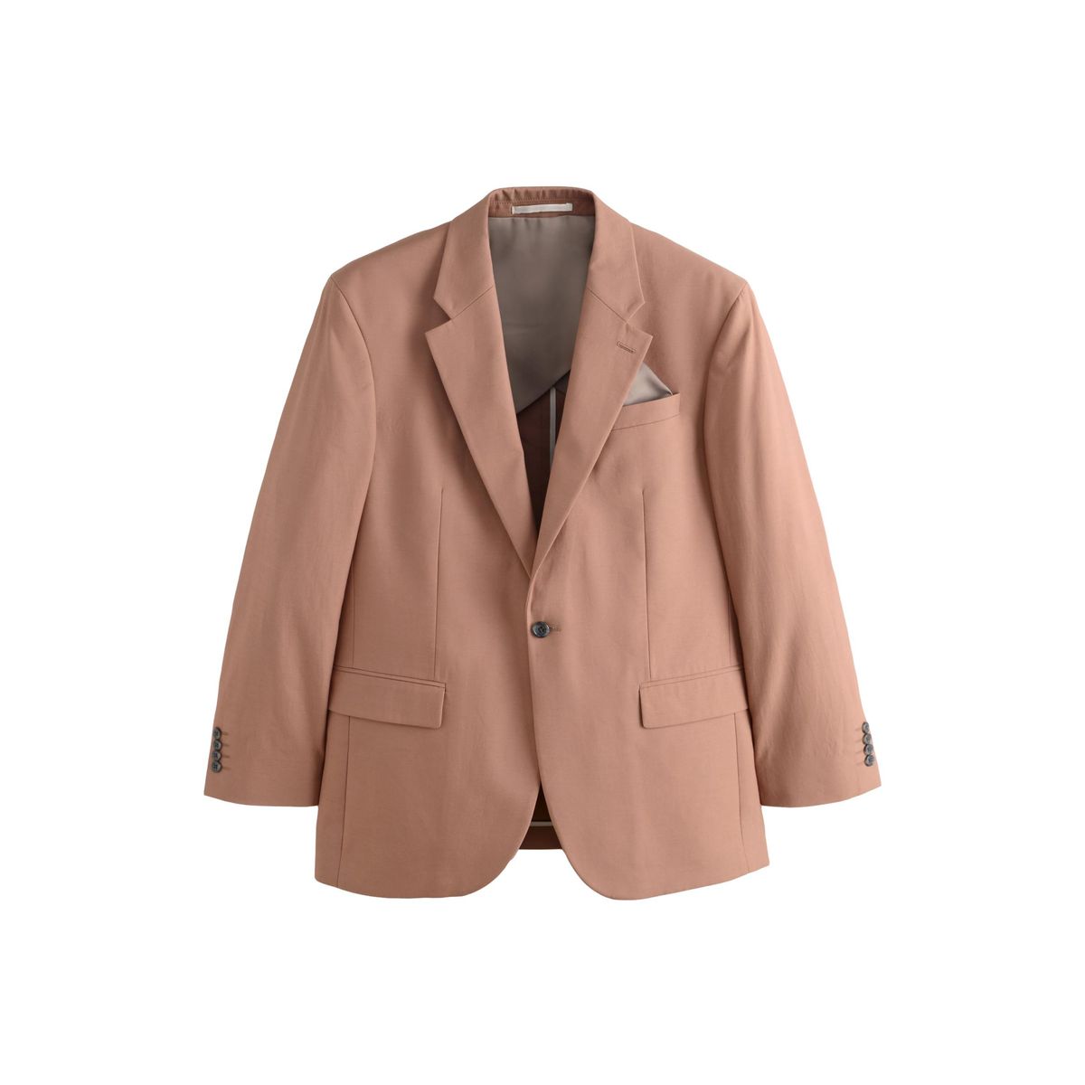 Veste de costume coupe large en lin et coton, NEXT
