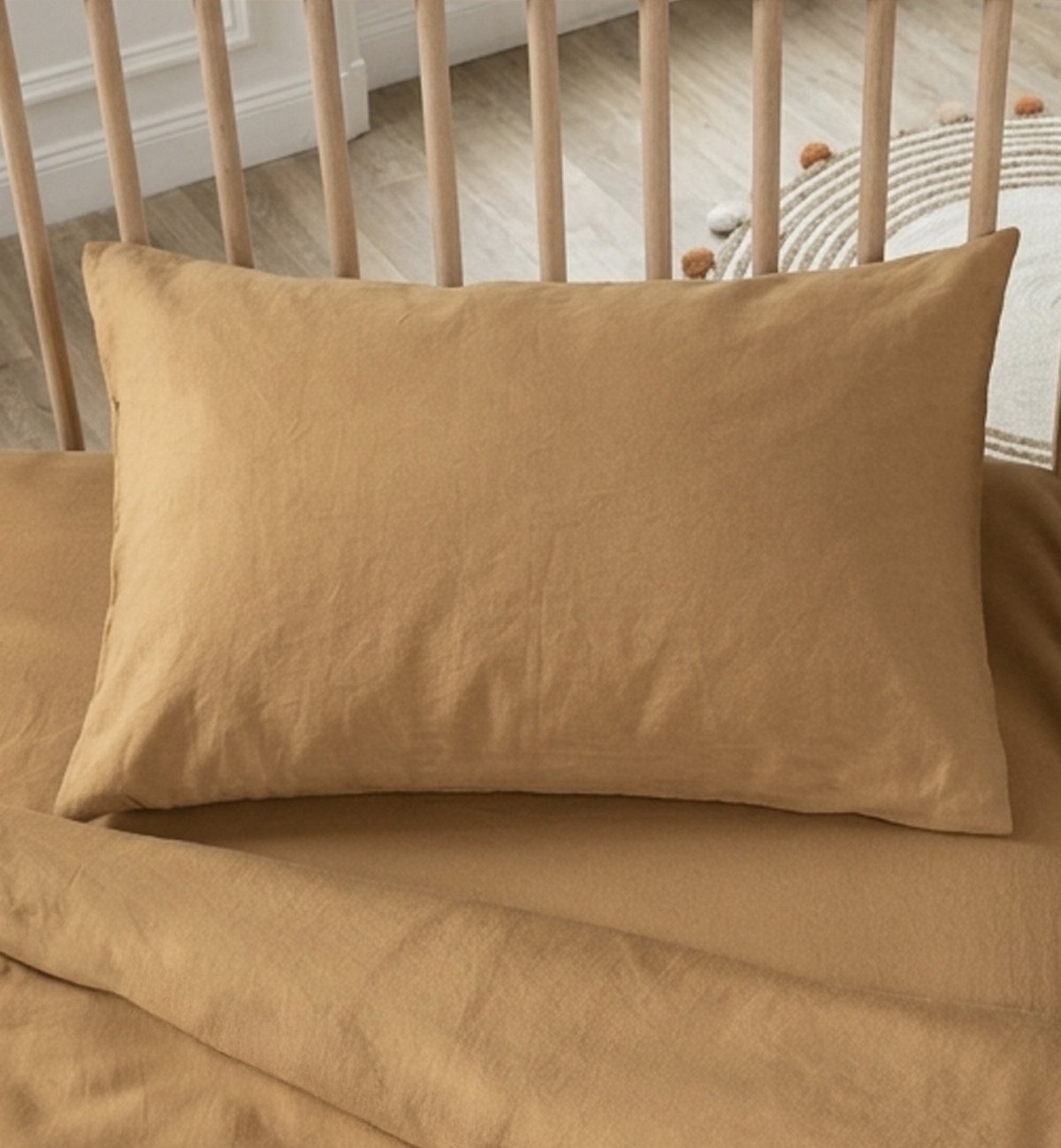 Taie d'oreiller SATIN DE COTON BIO LAVÉ, KADOLIS