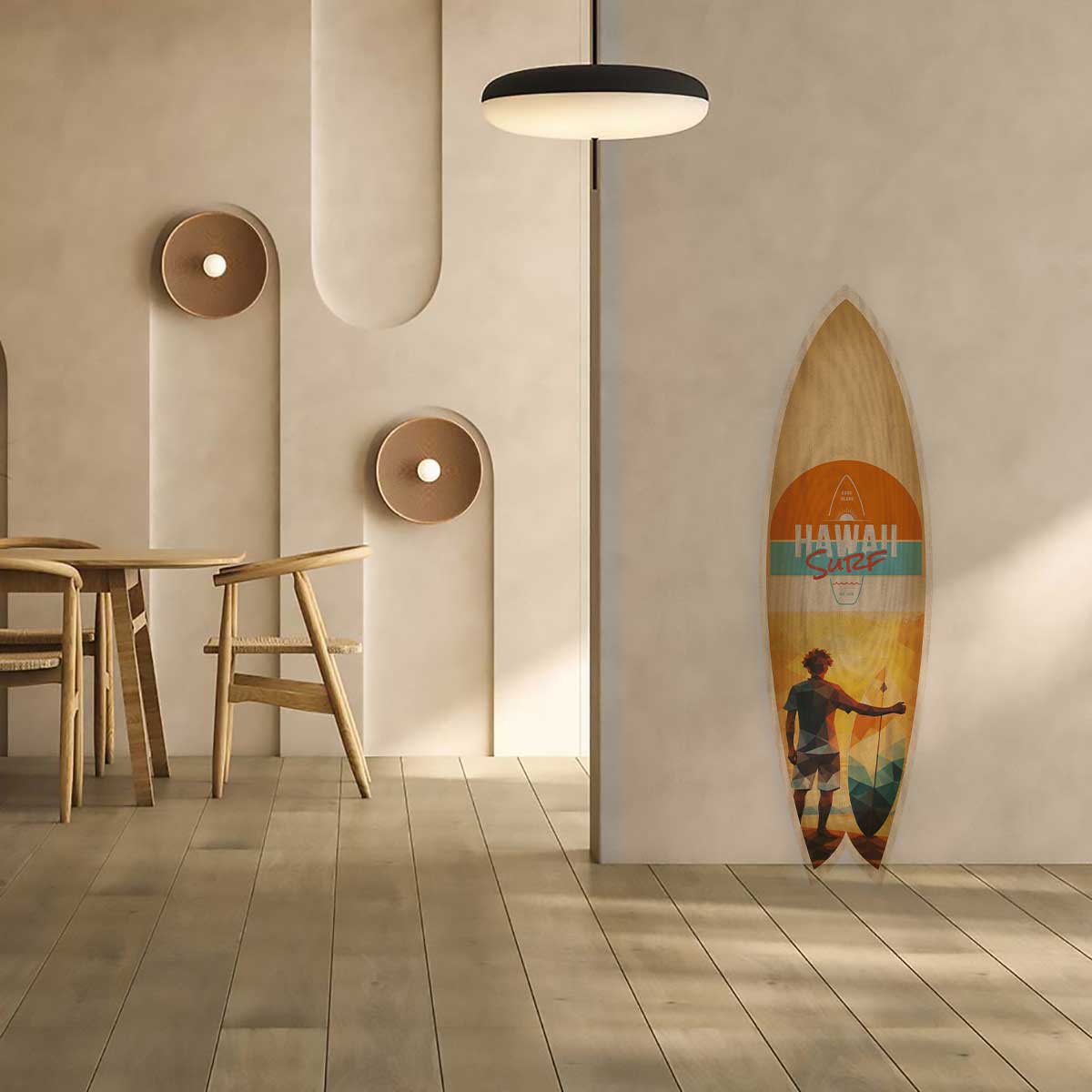 Planche de surf décorative Ocean flow, HEXOA
