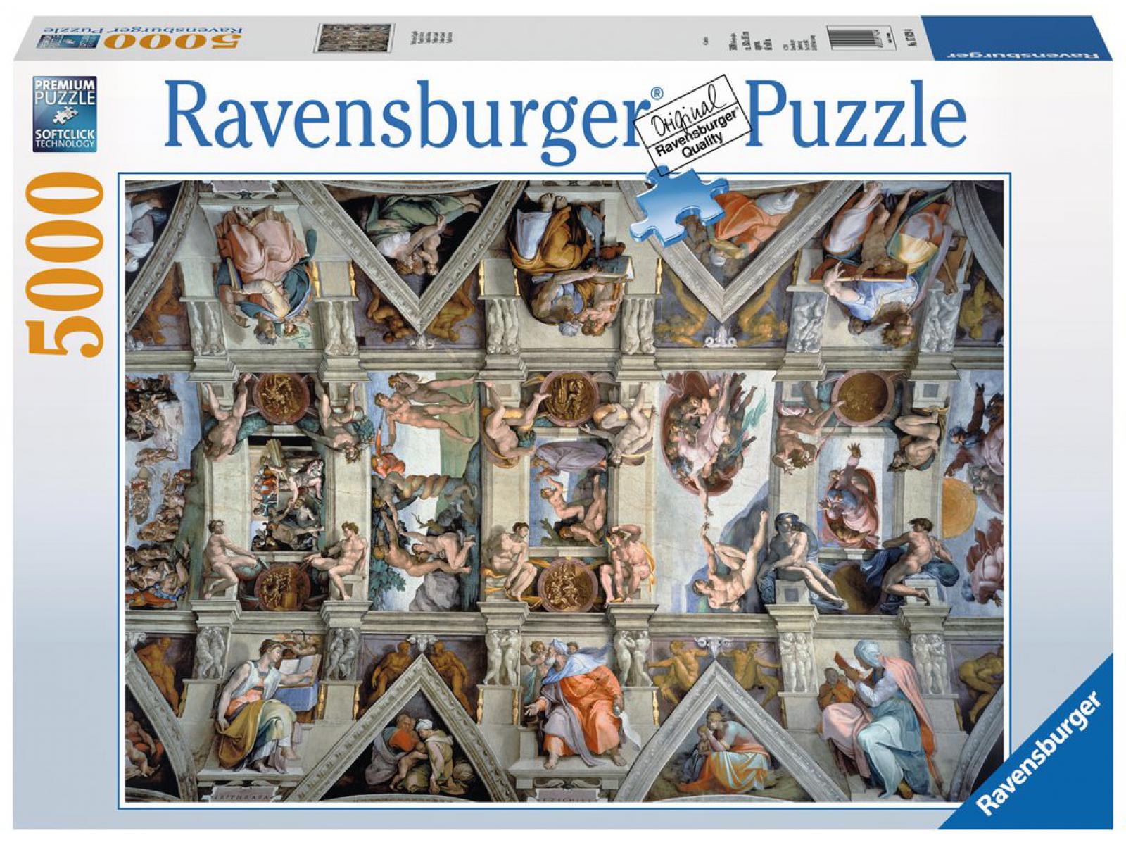 Puzzle 5000 pièces - Chapelle Sixtine, RAVENSBURGER
