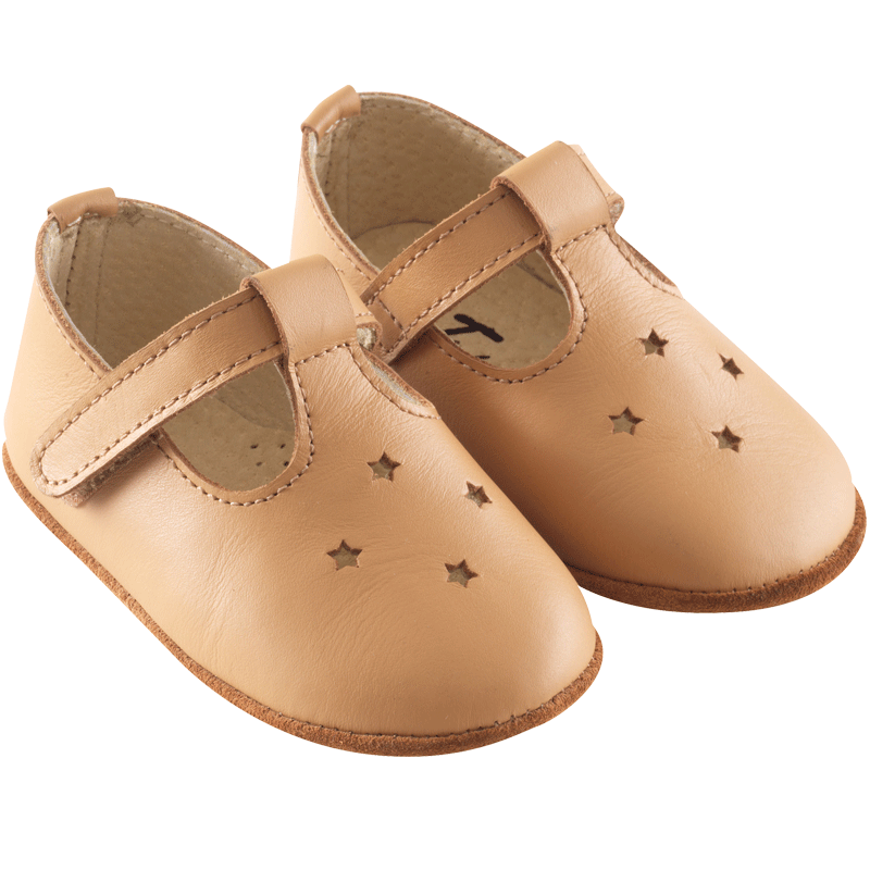 Chaussures bébé cuir souple Star, TICHOUPS