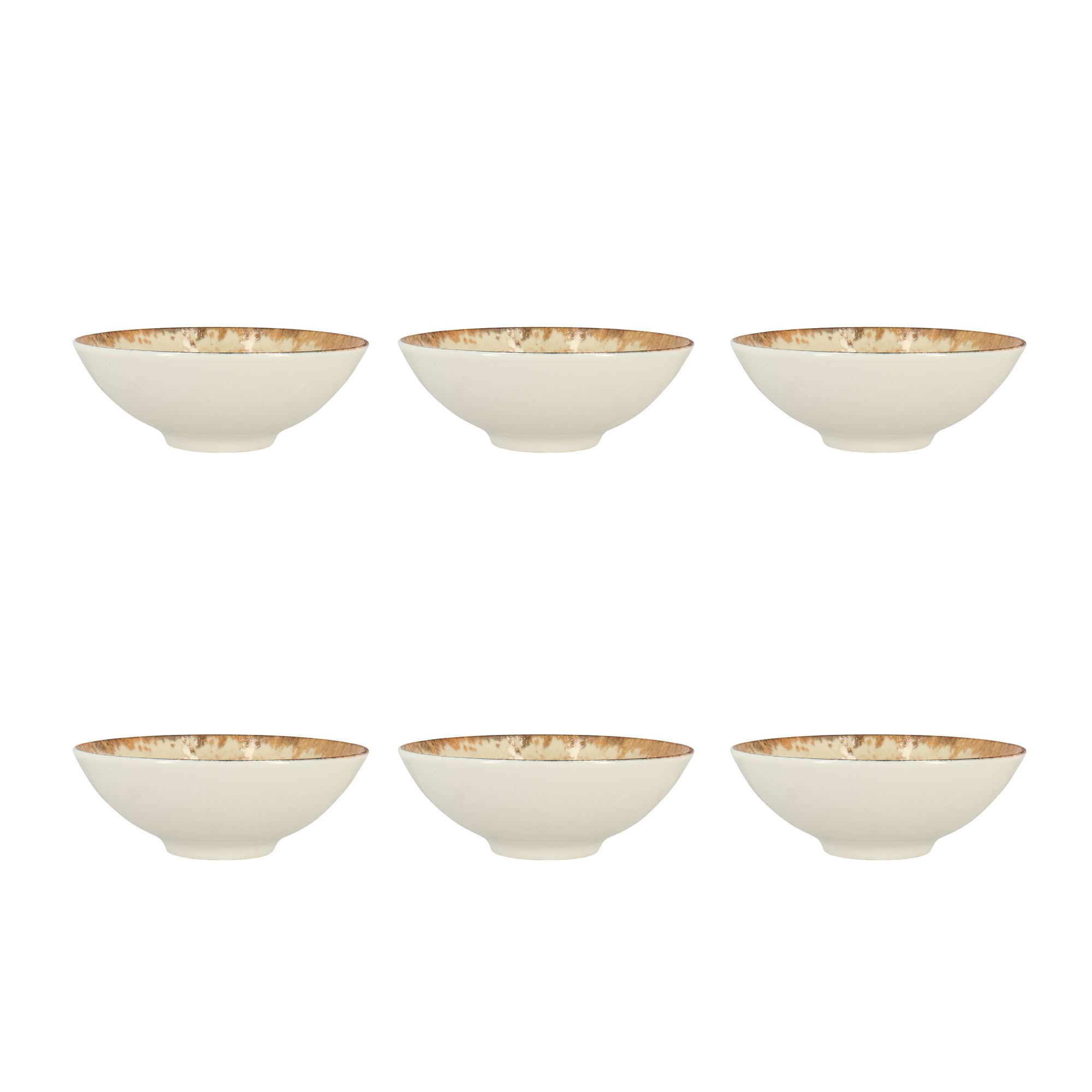 Lot de 6 coupelles 15cm en porcelaine, PALAZZO, OGO LIVING