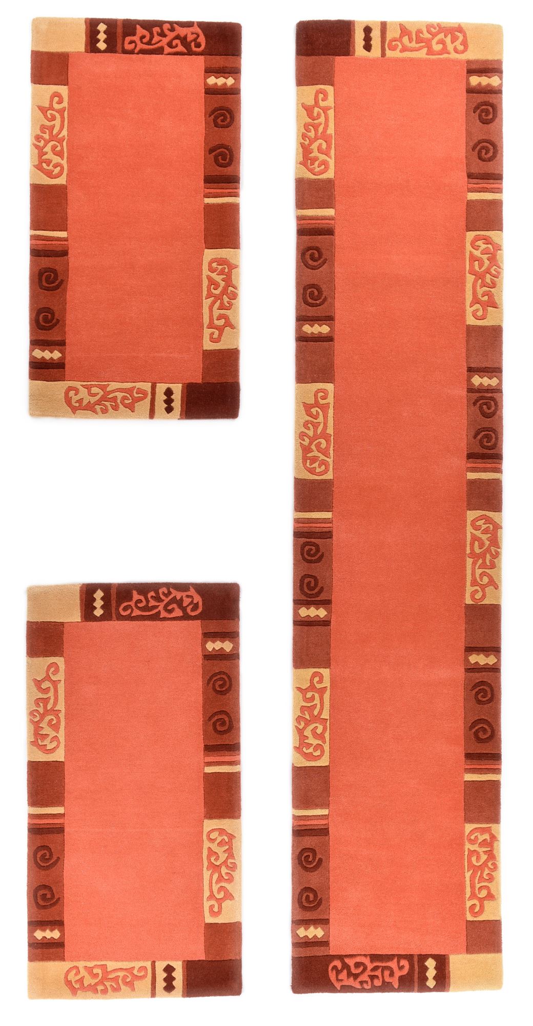 Tapis gabbeh Ambadi descente de lit lot de 3, THEKO
