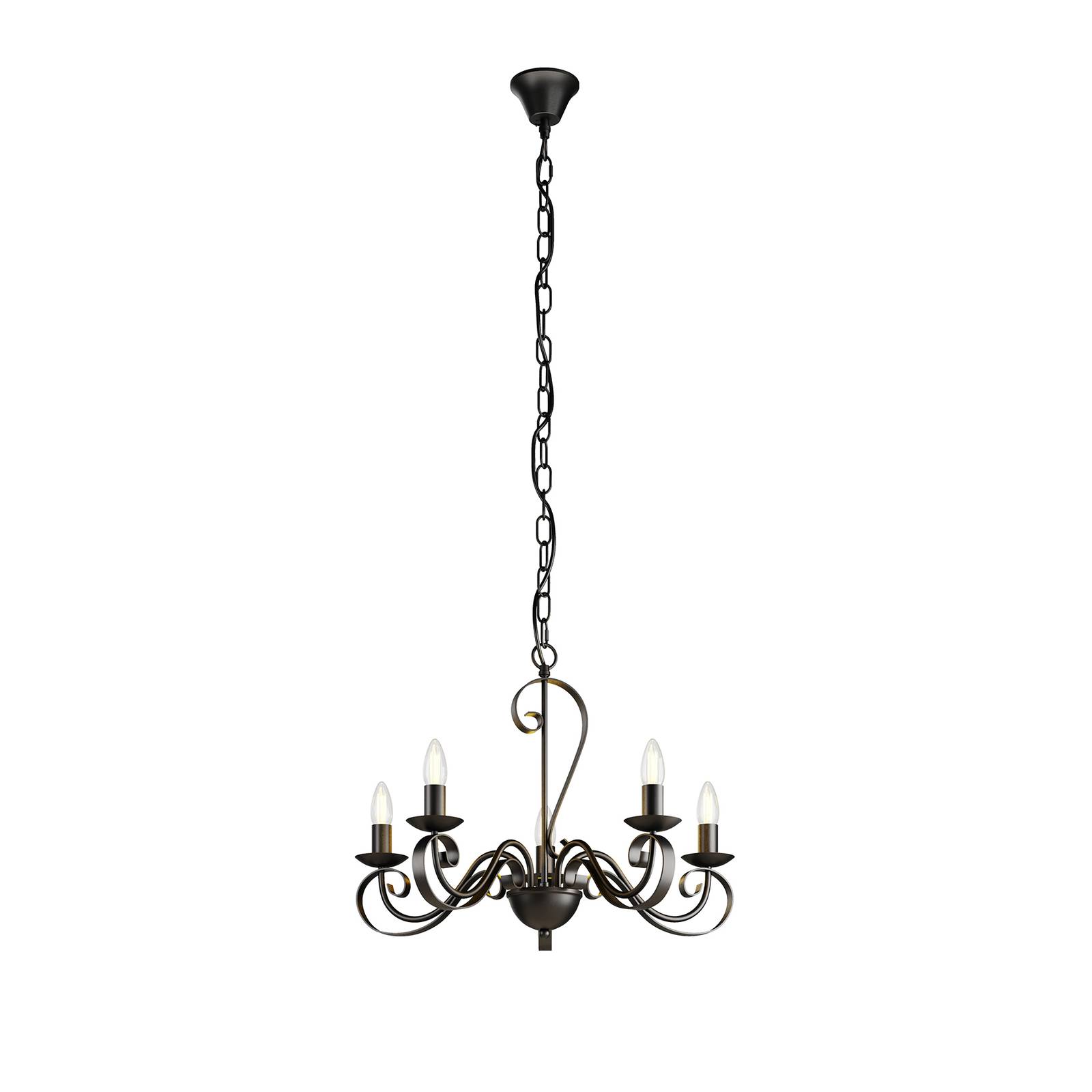Lustre en métal antique, Shervan, LINDBY