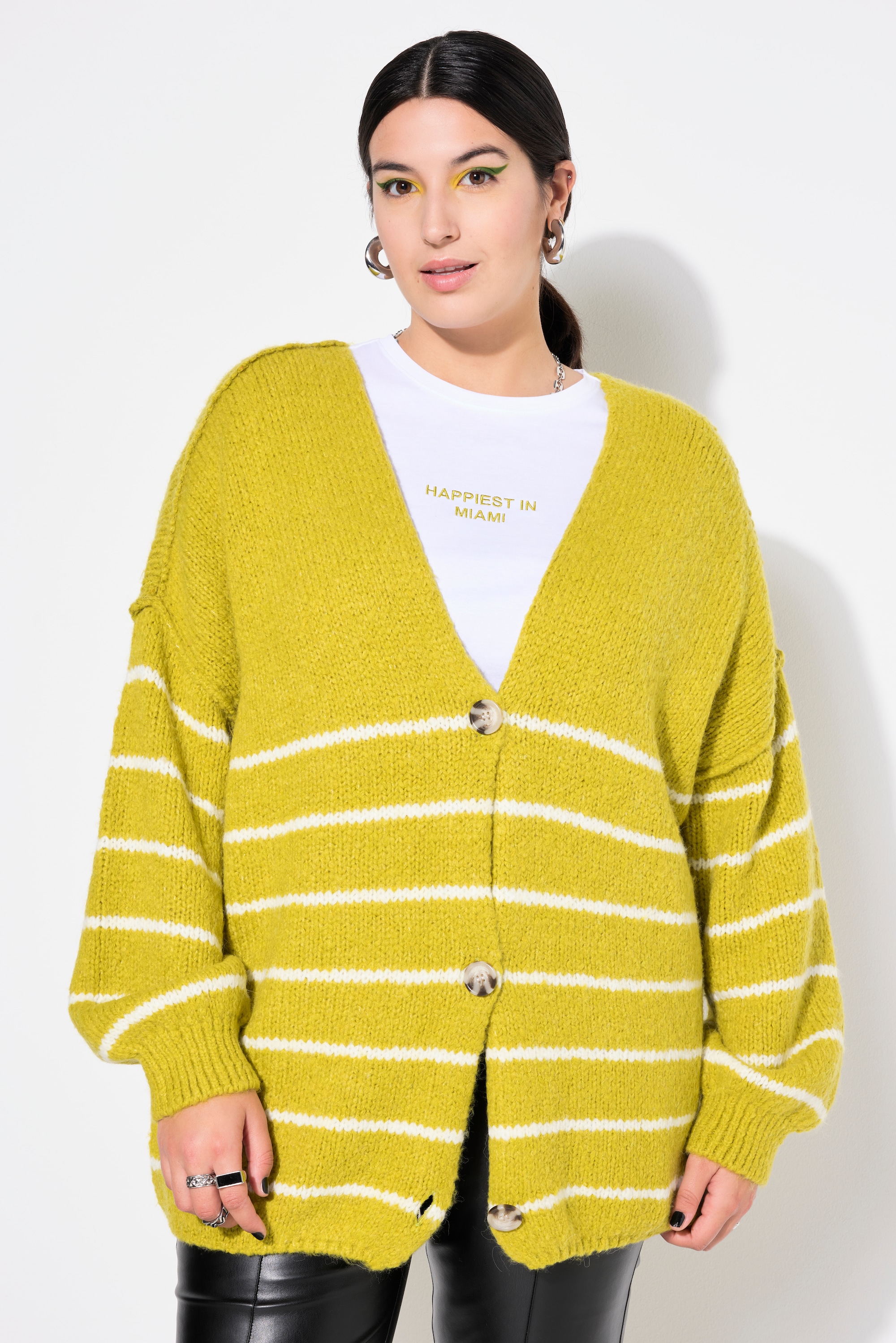 Cardigan oversize, rayures esprit marinière, STUDIO UNTOLD