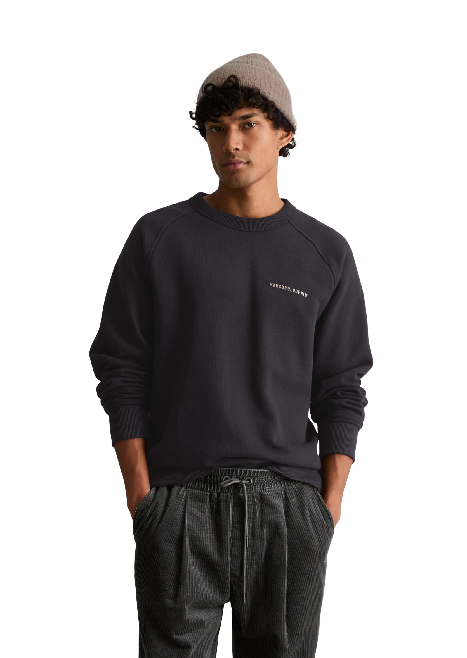 Sweat-shirt ample à la texture marquée, MARC O’POLO DENIM