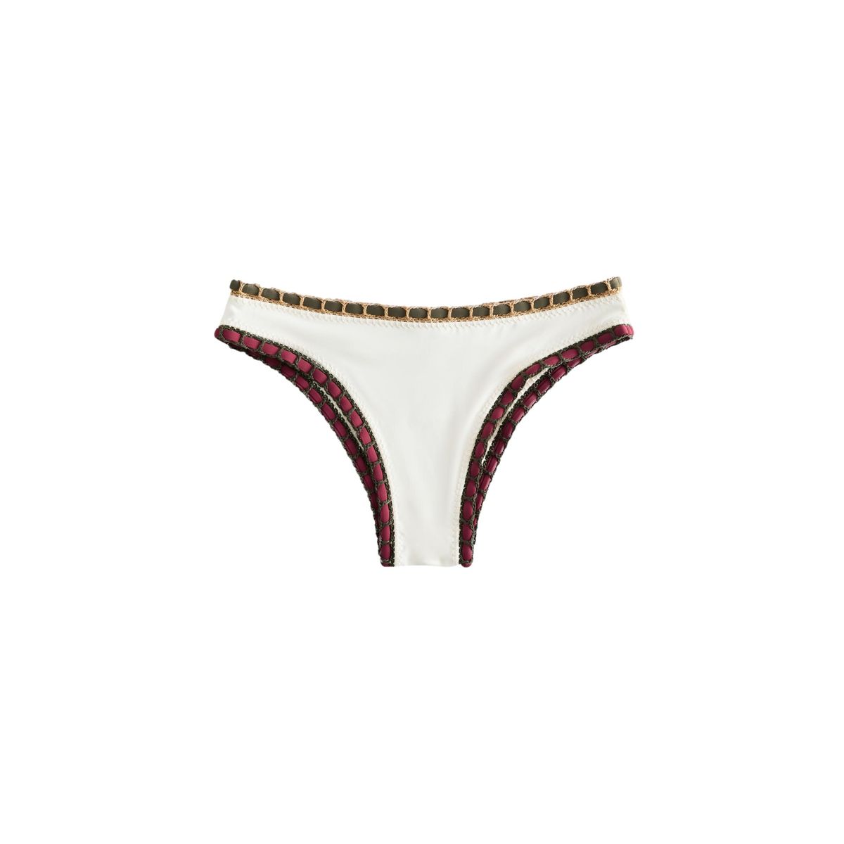 Bas de bikini échancré à bordures contrastées, NEXT
