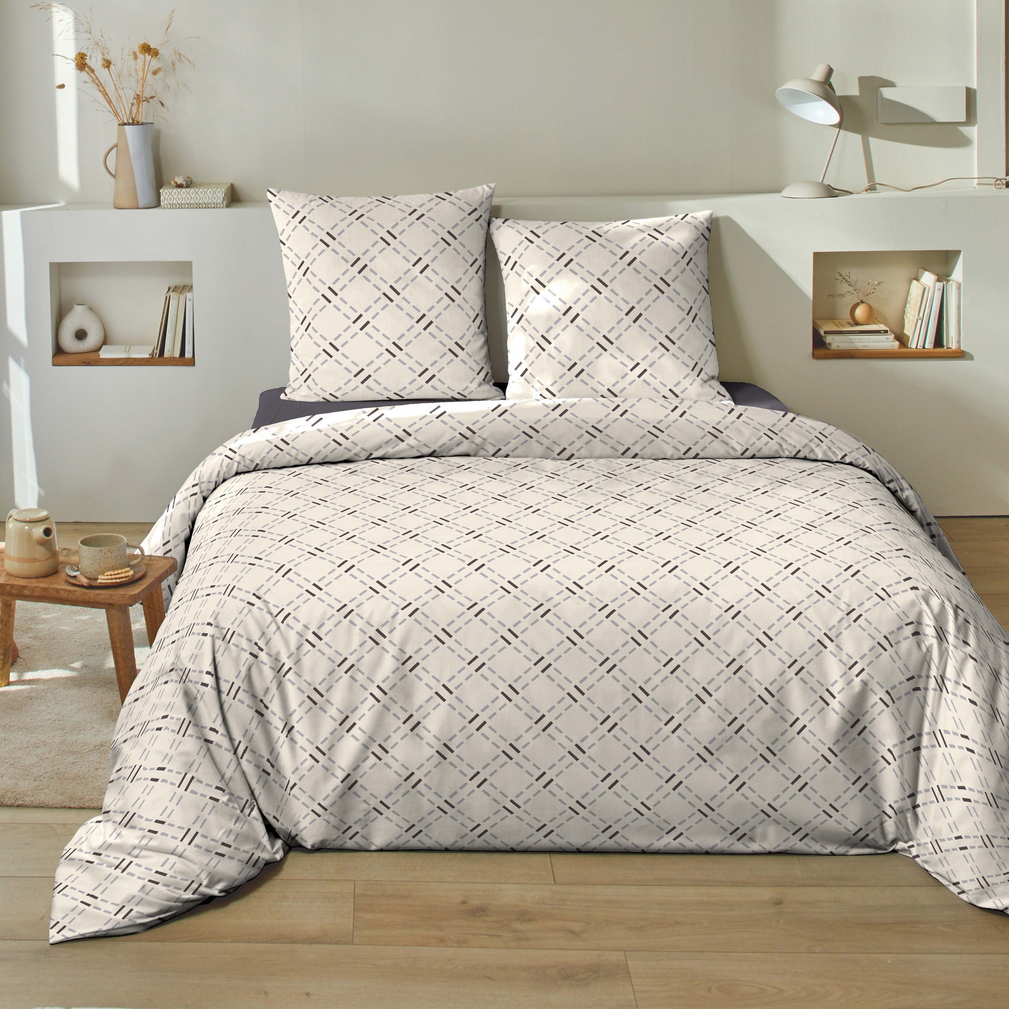 Parure de lit - Housse de couette avec taies, EDEN