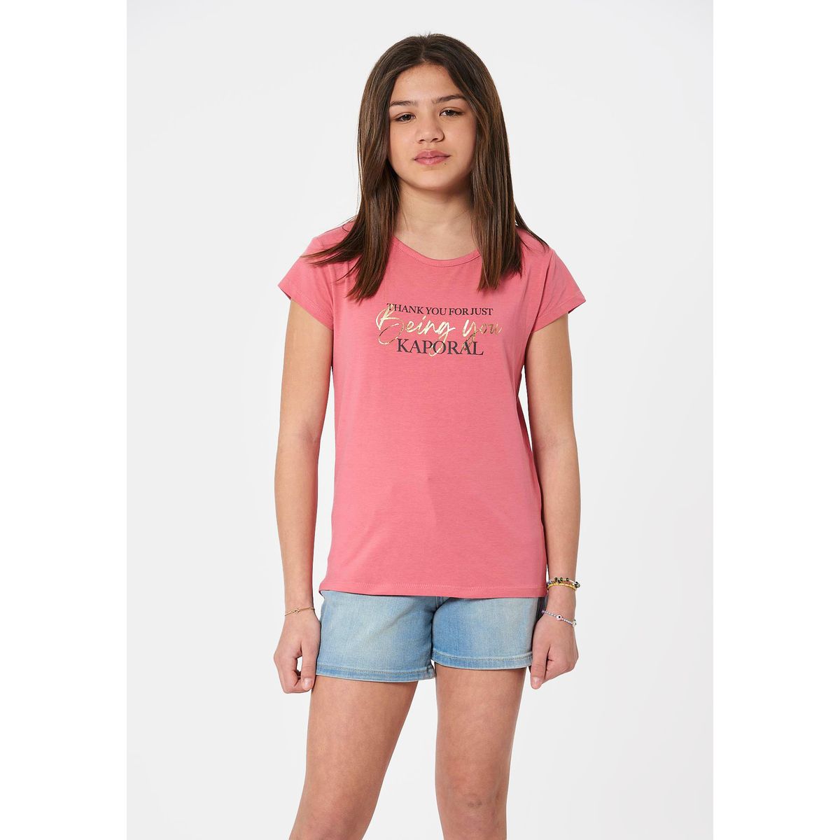 T shirt fille fasic rouge Kaporal La Redoute